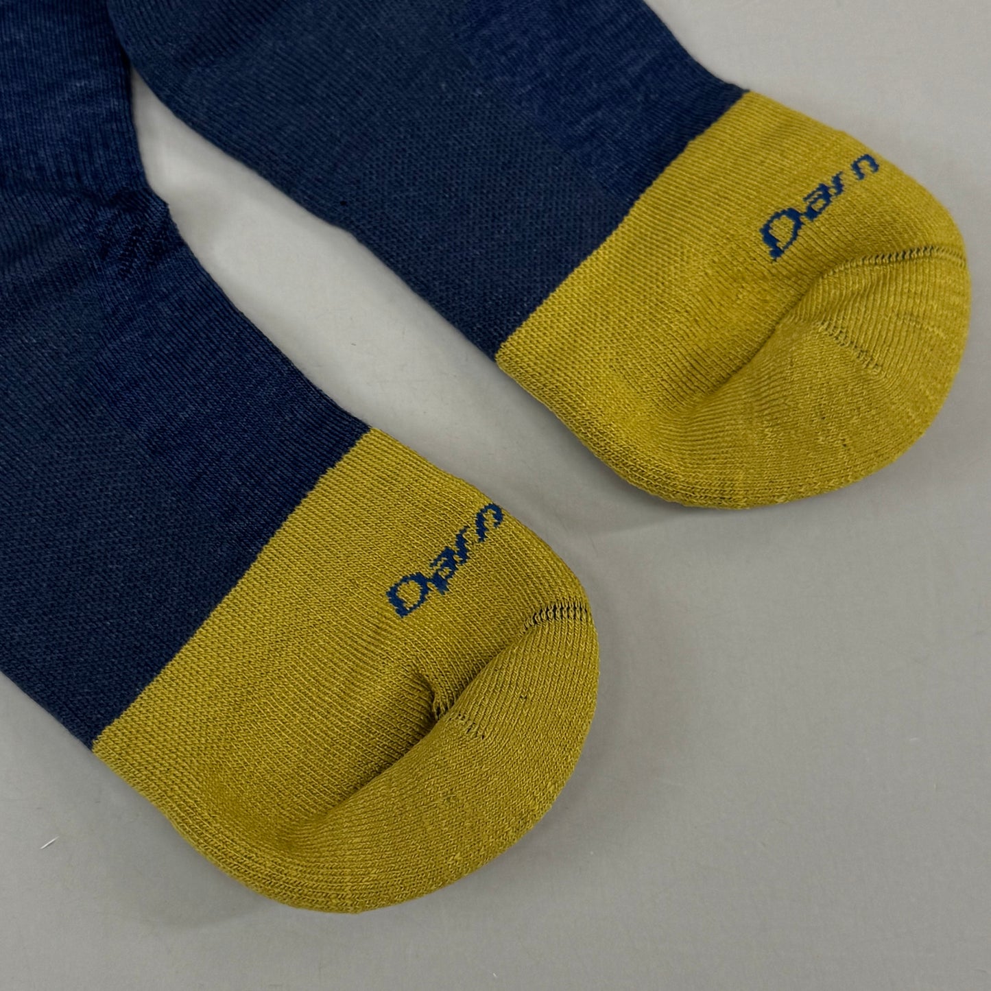 DARN TOUGH Work 1/4 Socks Midweight Merino Wool Men SZ S 4.5-7 Indigo