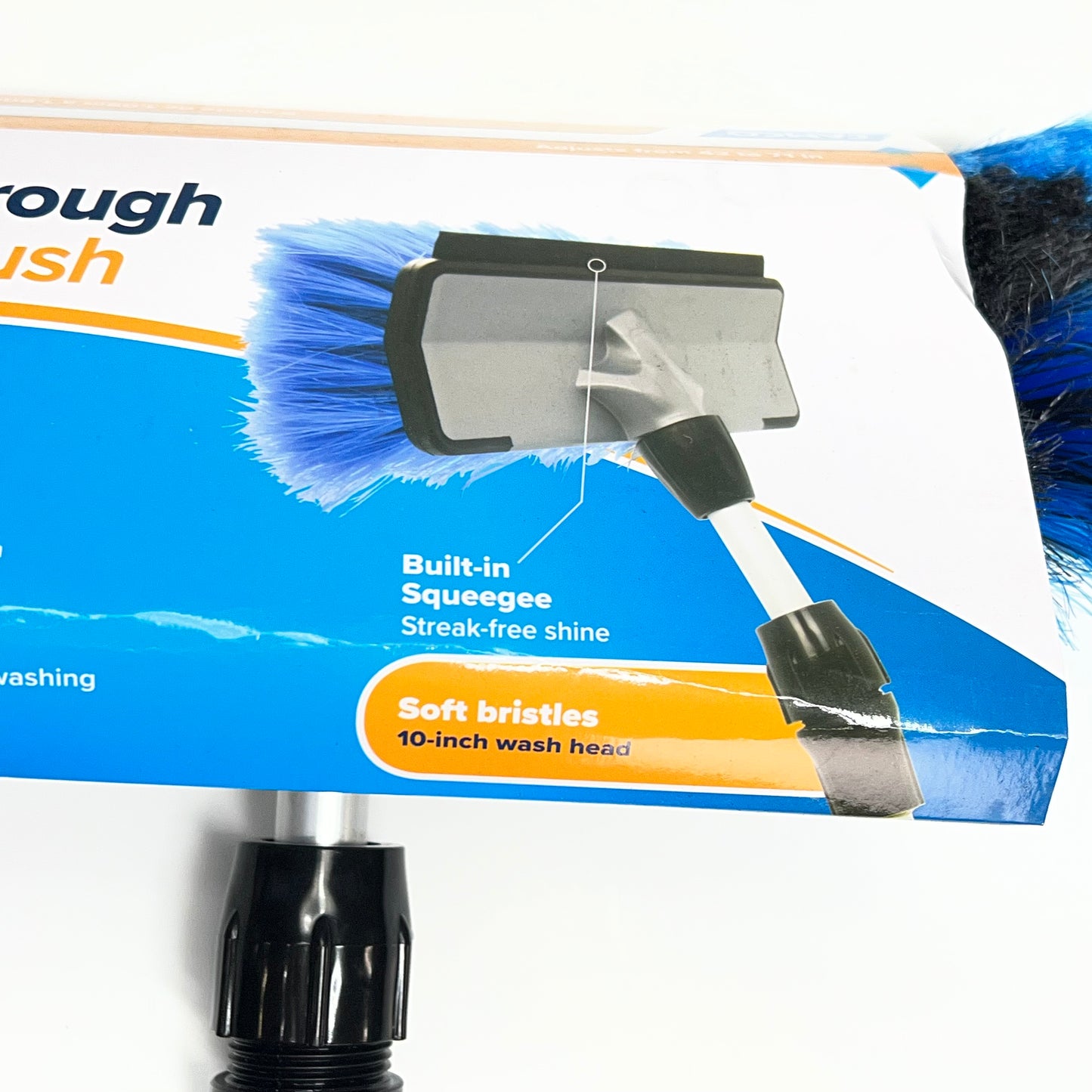 ZA@ CAMCO Rv Wash Brush with Adjustable Handle 36.38" L Blue 43633 (As-Is)