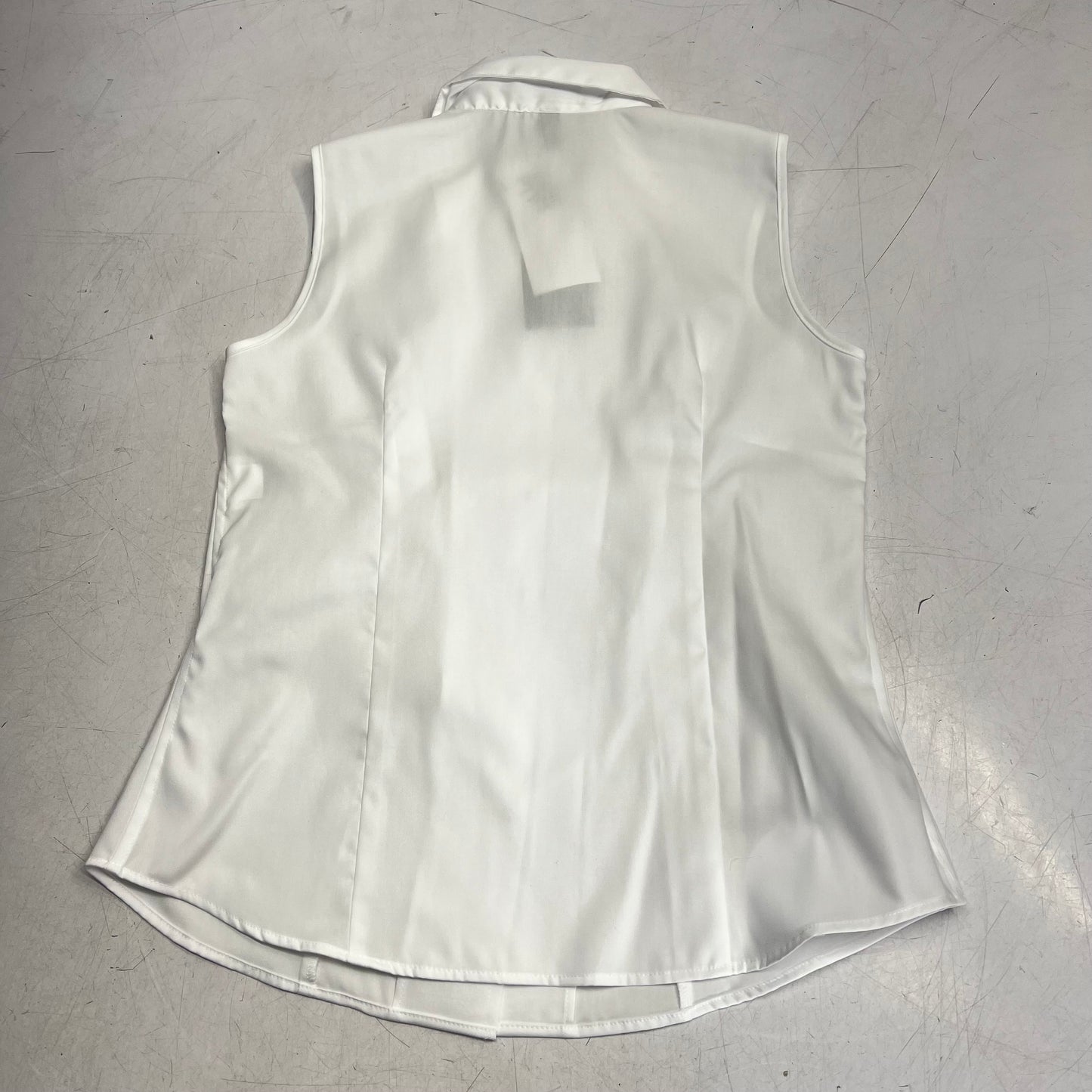 JONES New York Sleeveless Button Front Collared Blouse Women's Sz XS White 54050