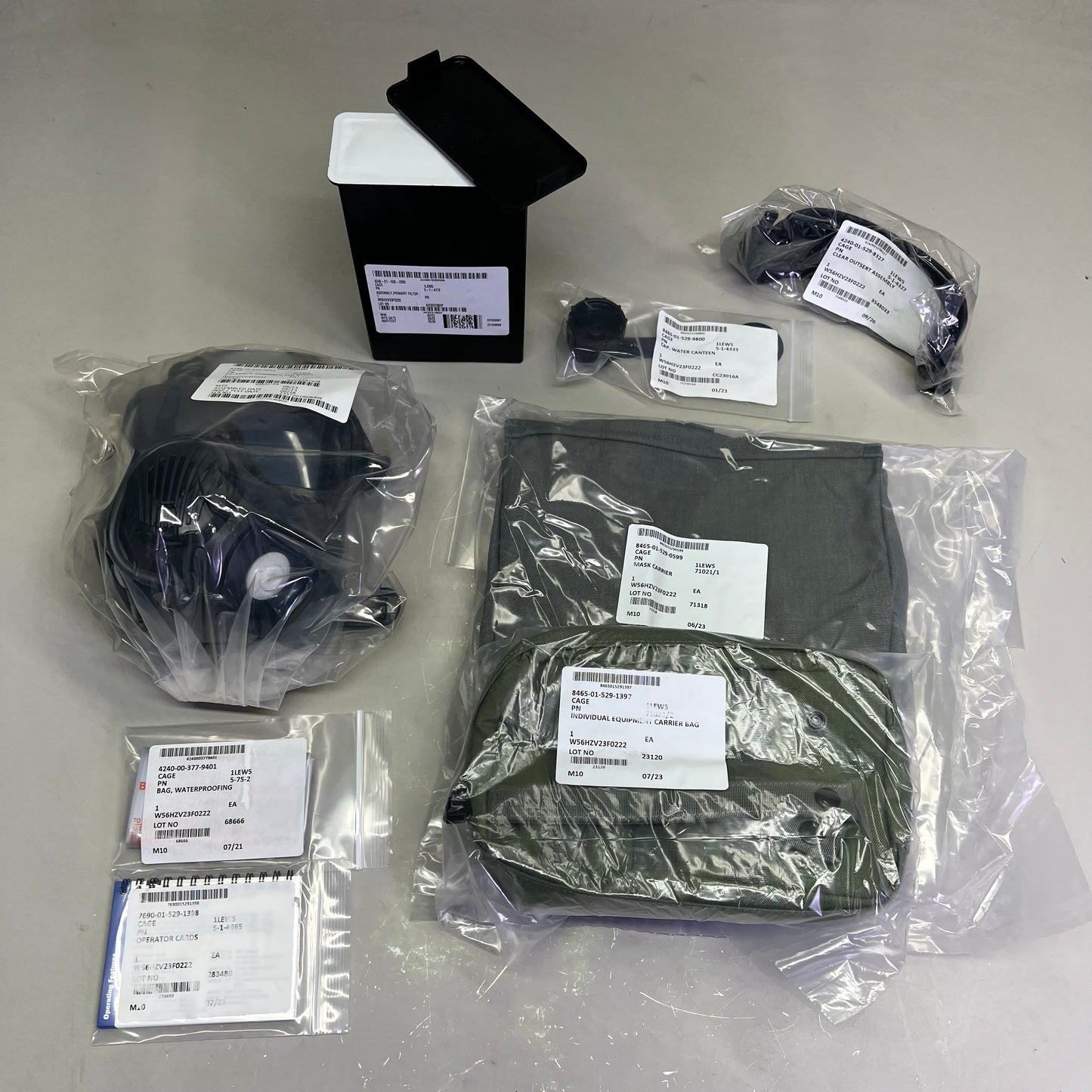 AVON M50 Mask Kit For First Responders & Military Small Black 4240-01-512-4431