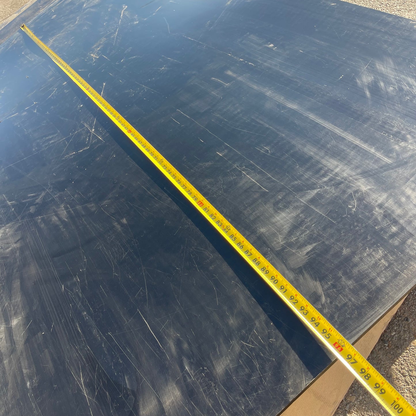 Z@  MITSUBISHI TIVAR  ESD Black Plate Anti Static Plastic Sheet 0.5” x 48” x 96” (AS-IS)