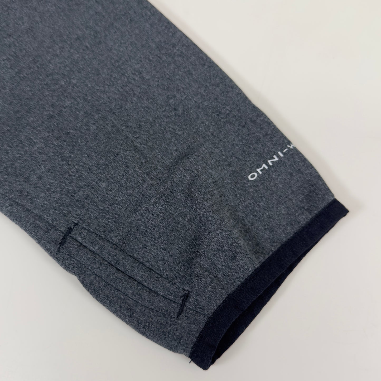 COLUMBIA Park View Fleece Half Zip Omni-Wick Men's Sz L Black Heather 1952201010