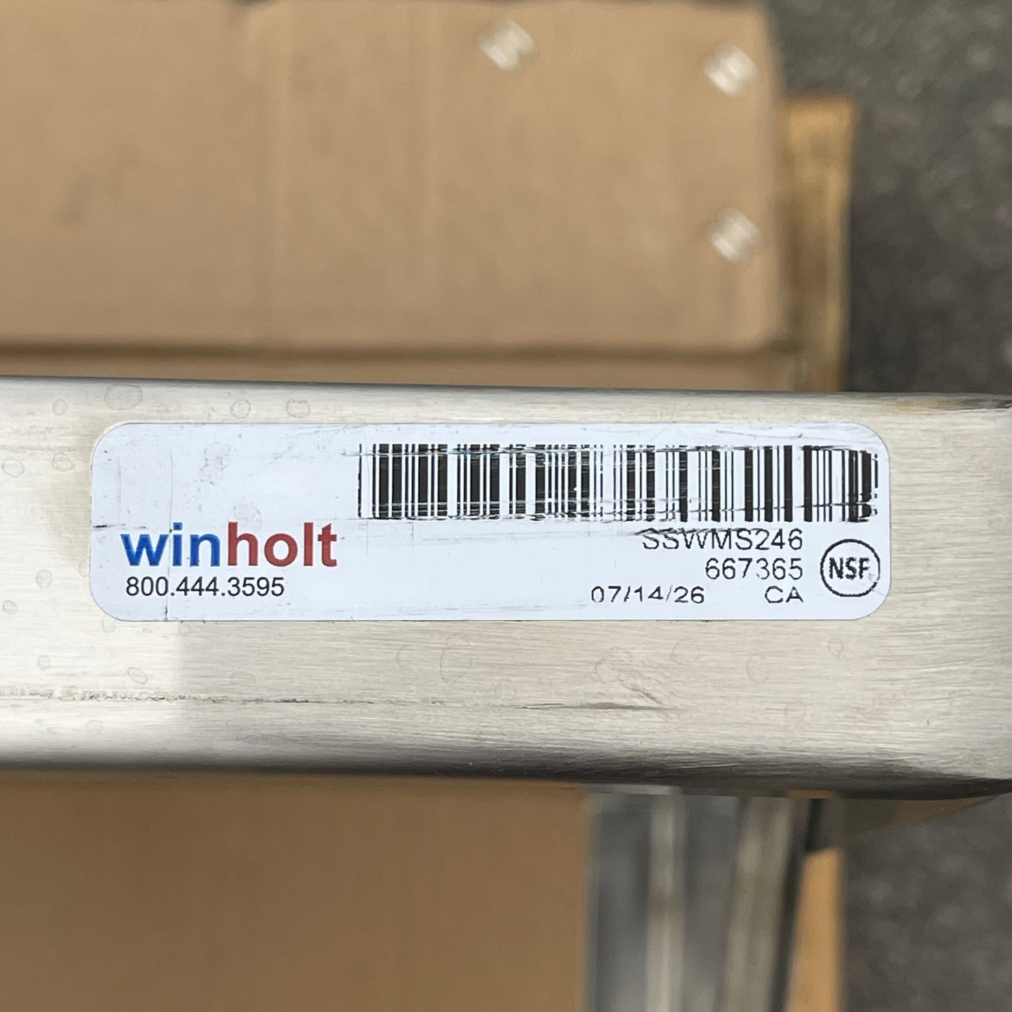 Z@ WINHOLT Wall Mounted Shelf 72" x 24" Stainless Steel SSWMS246