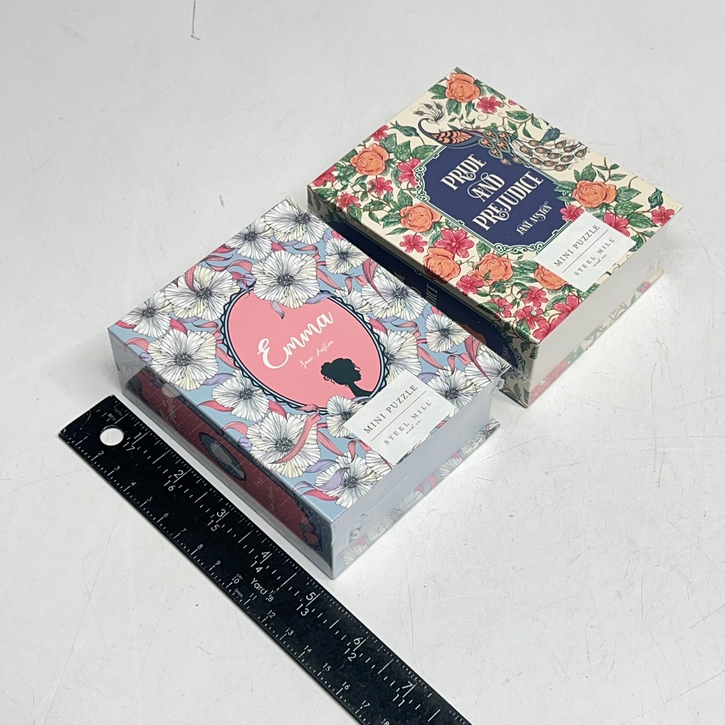 STEEL MILL GIFTS (2 PACK) Mini Book Puzzle Emma & Pride & Prejudice 8" x 10"