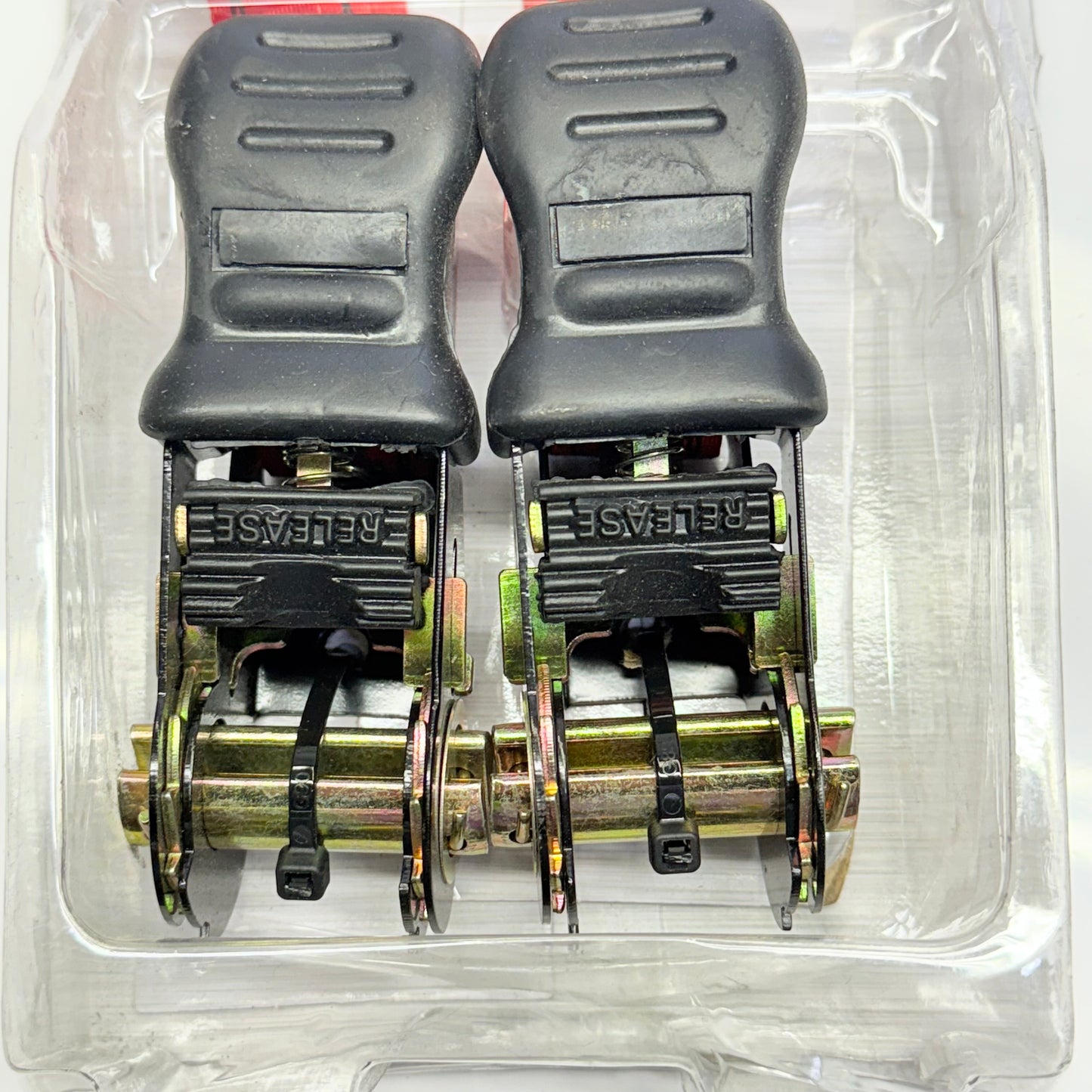 PROGRIP 6 ft X 1 in Flex Grip Ratchet W/ S Hooks, Heavy Duty, 312620 Red