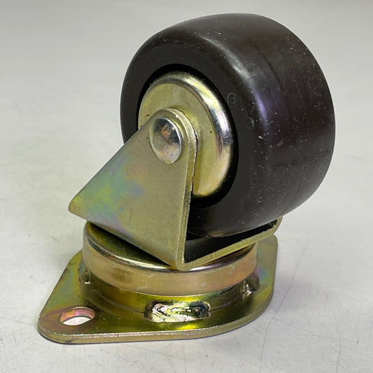 COLSON (4 PACK) Swivel Plate Casters w/ Hard Rubber Wheels 2-3/4" Brown 27015