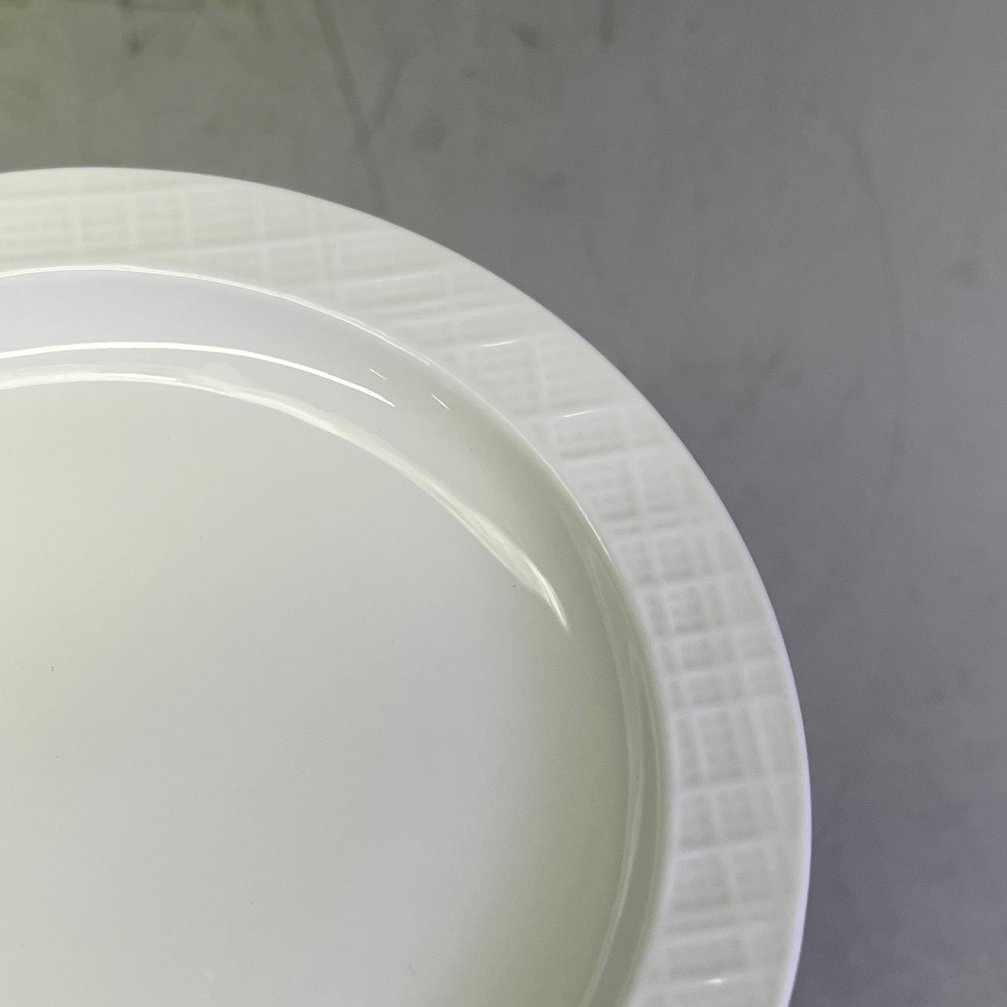 ZA@ ITI (6 PACK) Porcelain Dinnerware Round Dresden Plate 6 1/4" Bright White IDRN-6