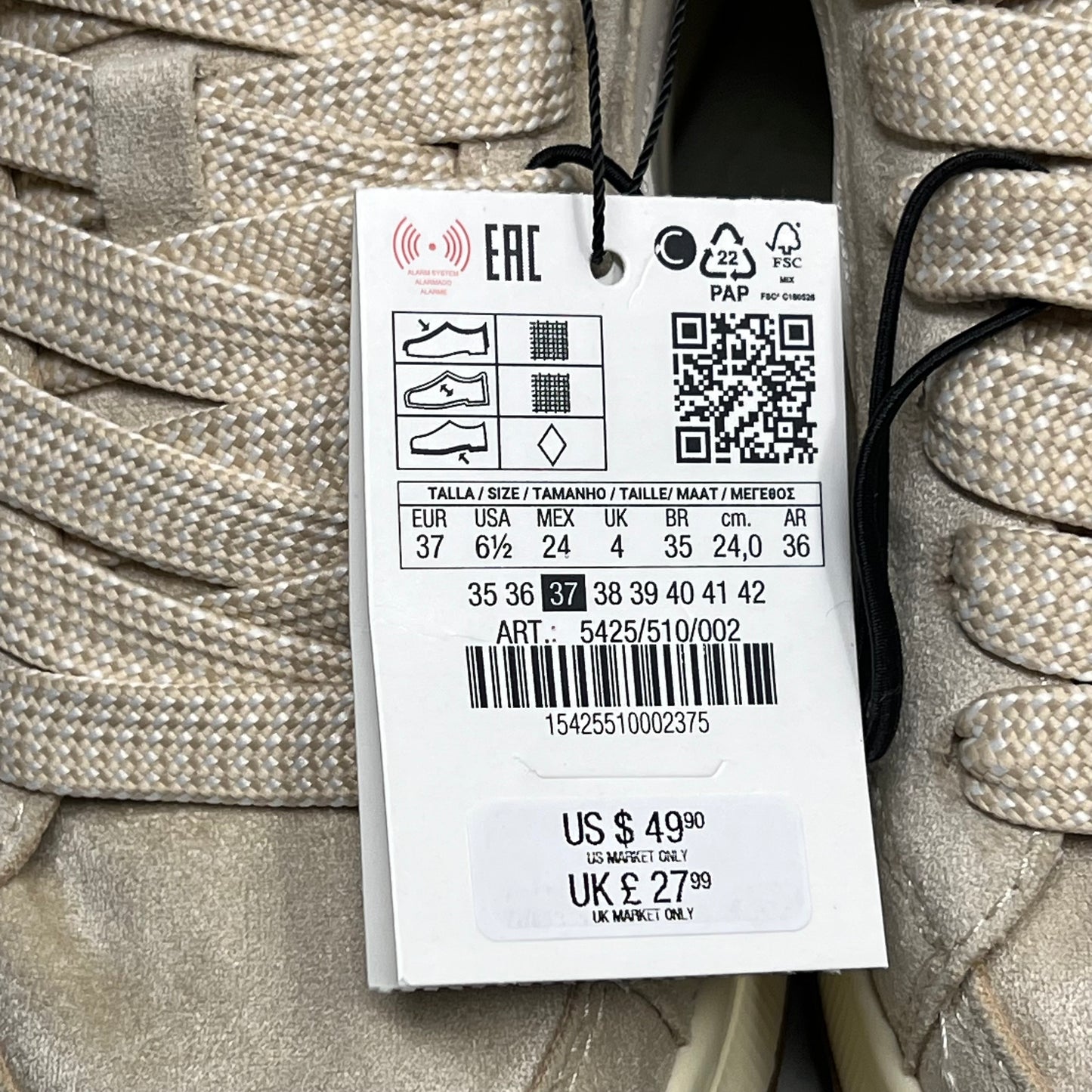 ZA@ ZARA Lot Of Assorted Clothing & Shoes Women's Sz S & 37 Multicolor