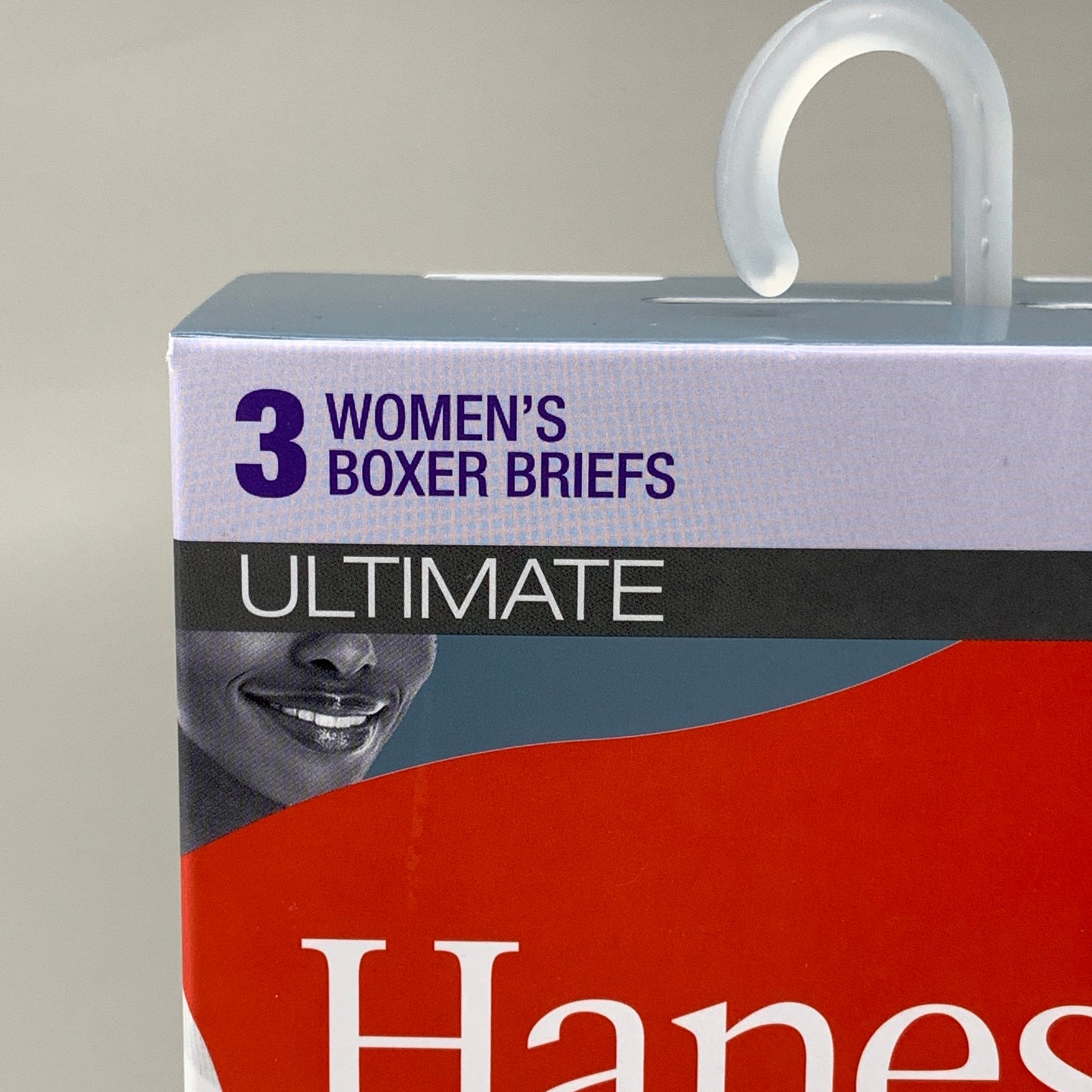 HANES 3 PACK!! Originals Women's Breathable Cotton Boxer Briefs Underwear Sz M Blue 45OUBB