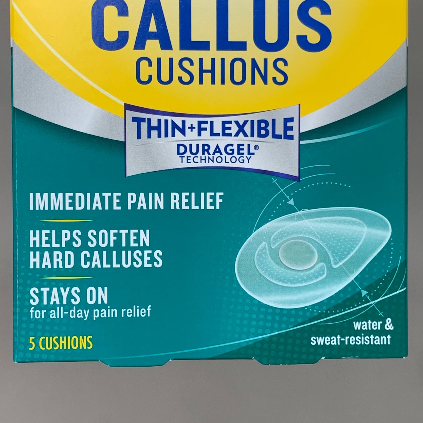 DR. SCHOLL'S 3-PACK! Callus Cushions Thin and Flexible Pain Relief Clear C0235 (New)