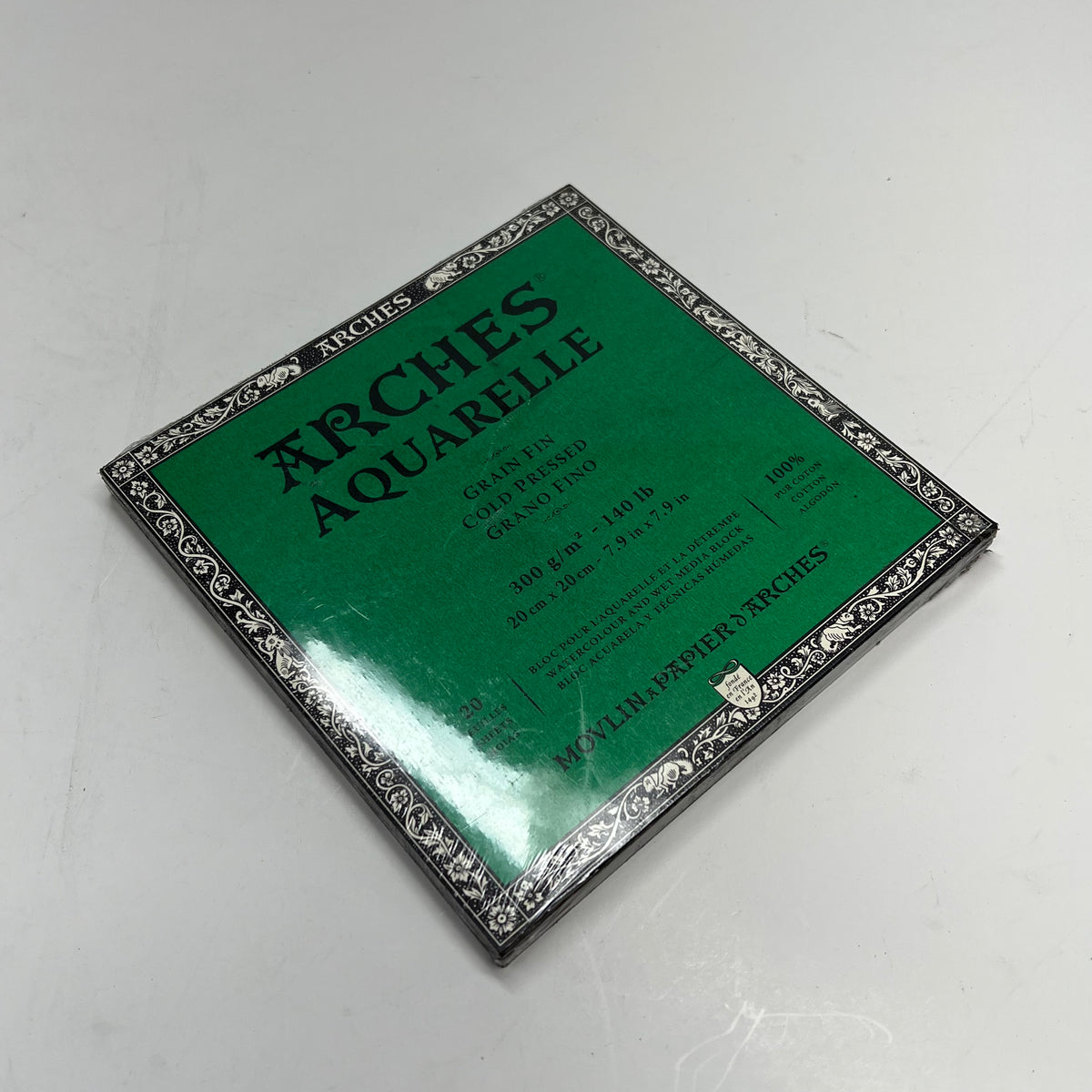 ZA@ ARCHES (2 PACK, 20 SHEETS EACH) Watercolor Paper Cold Press 22" x 30" 90 lb Natural White (As-Is)