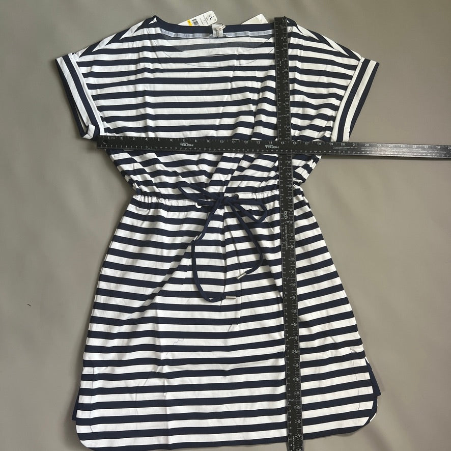 TOMMY BAHAMA Women's Short Sleeve Amira Stripe Short Dress Size M Island Navy (New)