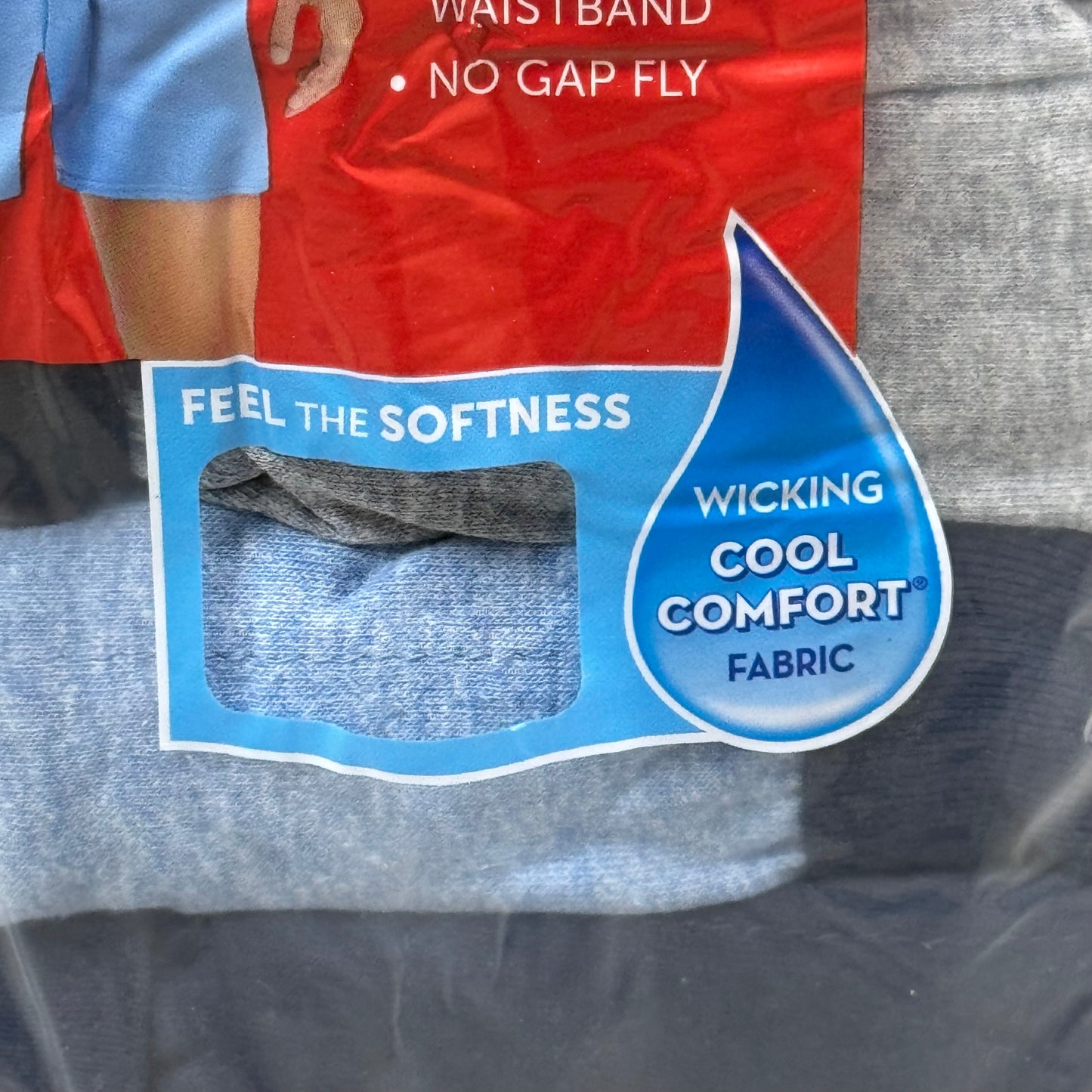 HANES (6 PACK!) Men's Boxer Briefs Sz M 32-34" Black/Blue/Grey MKCB06