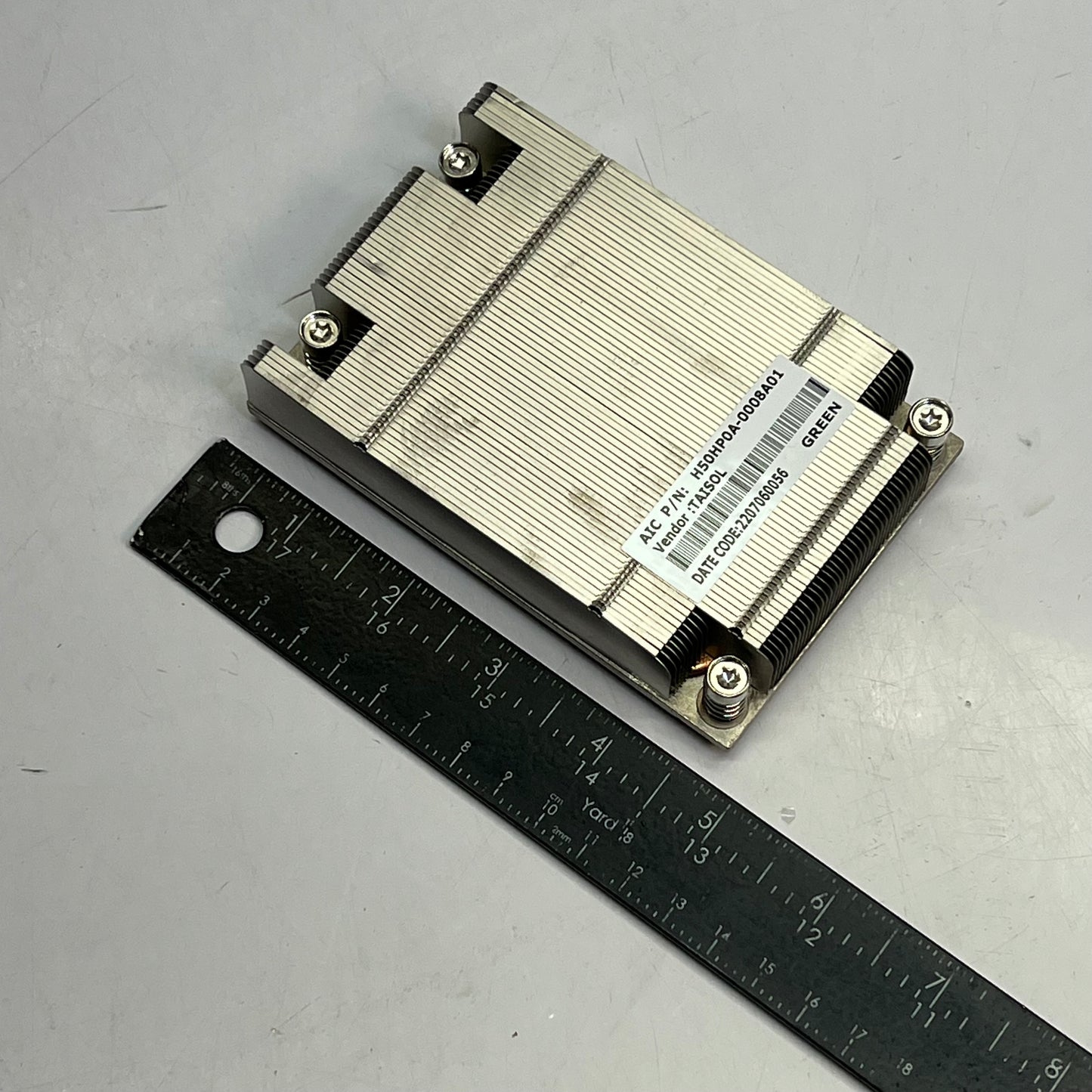 TAISOL CPU Heatsink & Fan Assembly 12VDC 4 Pin Green H50HP0A-0008A01