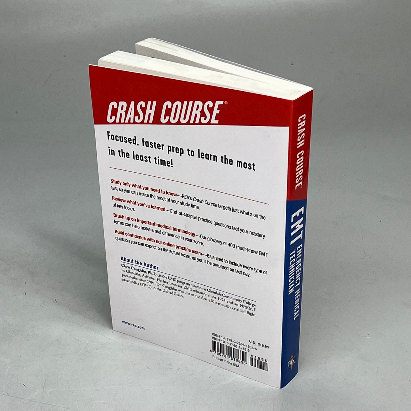 EMT PREPERATION CRASH COURSE  2nd Edition Paperback By Christopher Coughlin Ph.D