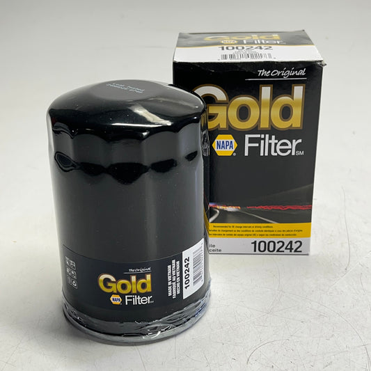 NAPA Gold Filter Spin on Oil Filter W/ Gasket  1 in - 16 Thread 100242