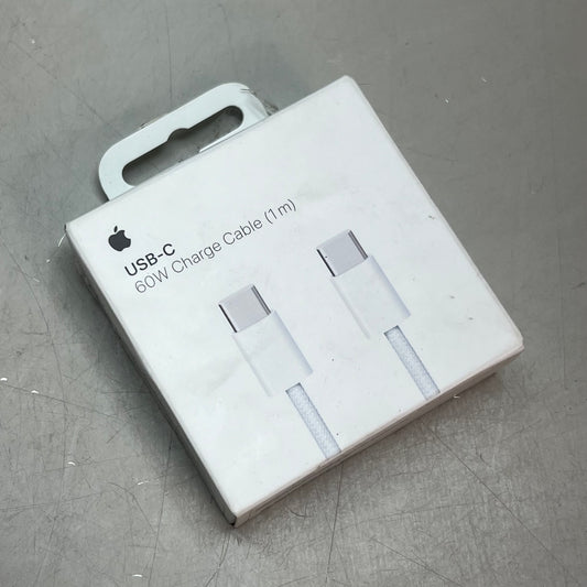APPLE Two Sided USB-C Woven Charge Cable (1 M) 60 Watt White MQKJ3AM/A (Return)