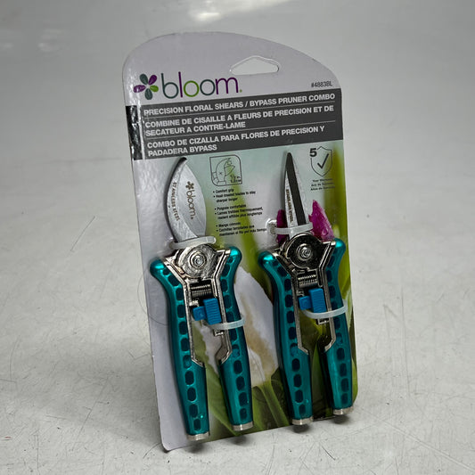 BLOOM (2 PACK) Precision Floral Shears Sz 1/2" Blue 4883BL