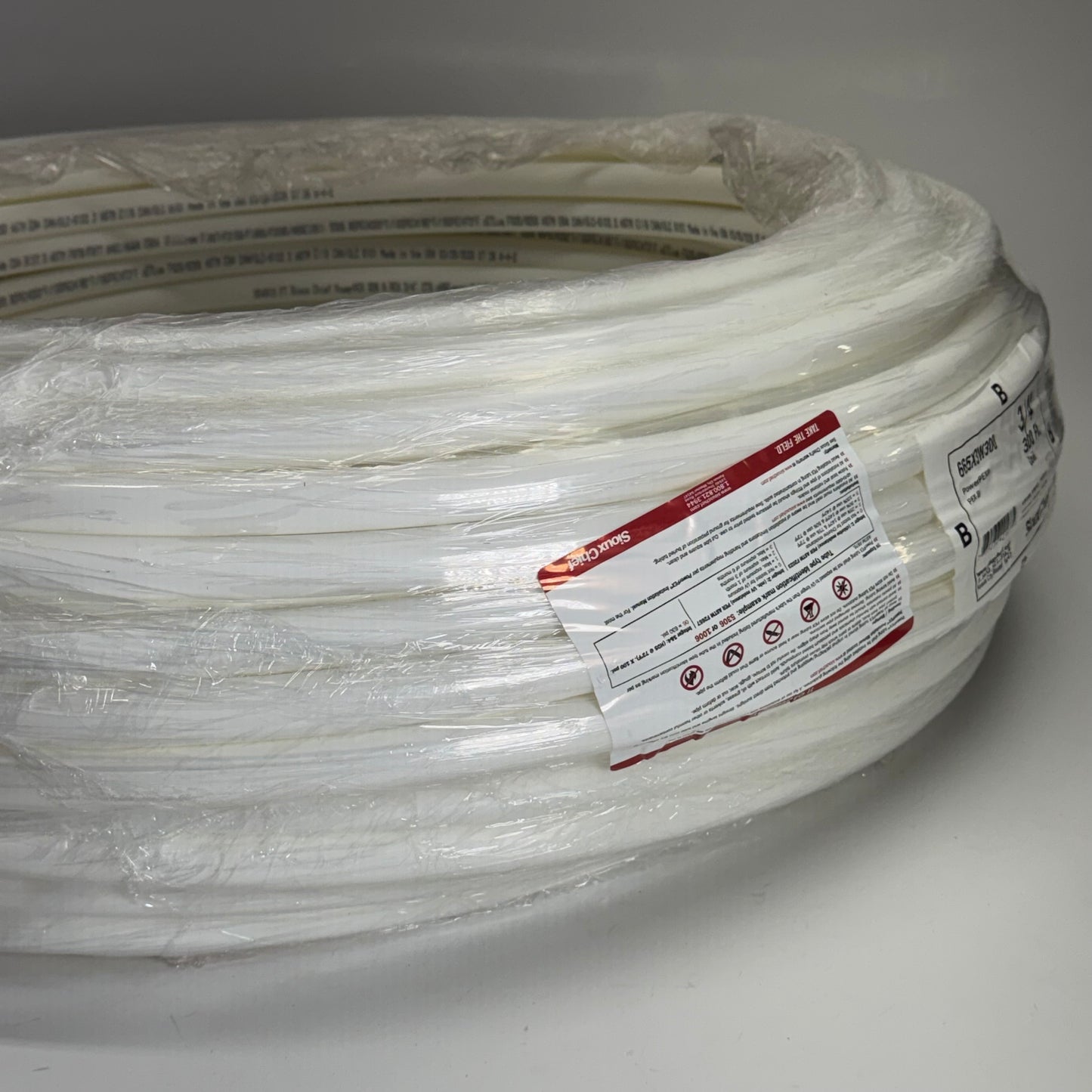 SIOUX CHIEF Powerpex Non-Barrier Pex-B Tubing Sz 3/4" x 300 ft, White 665X3W300