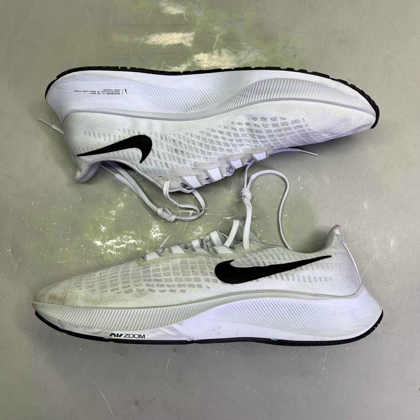 NIKE Zoom Pegasus 37 Sneaker Men's Sz 14 White (Pre-Owned)