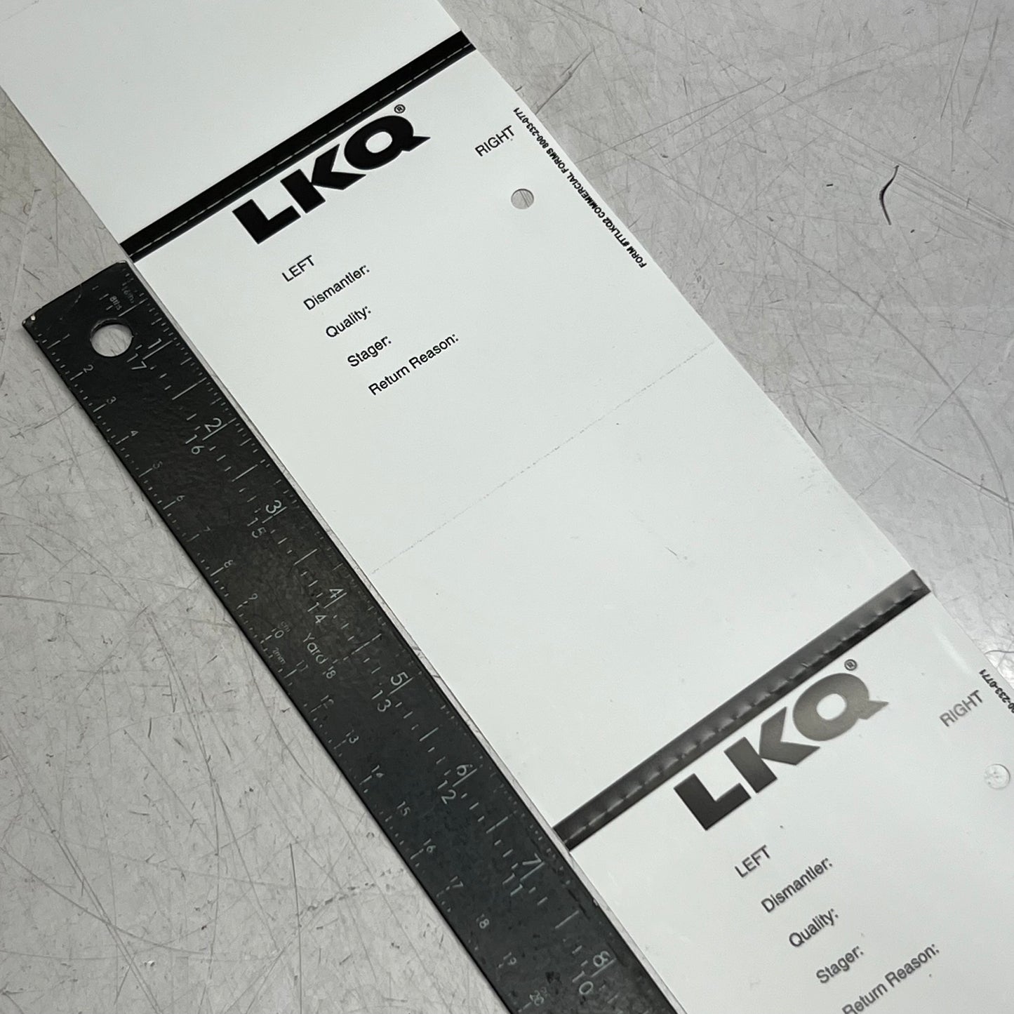 ZA@ LKQ (3100 Labels) Labels Sz 4"W X 7"L, MO079042