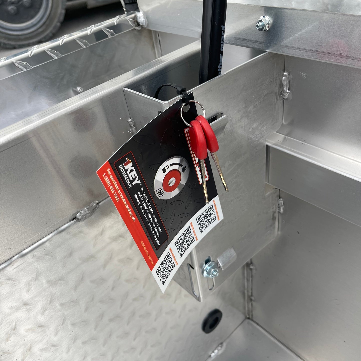 ZA@ WEATHER GUARD Saddle Box, 15 cubic ft, Aluminum 123-0-04