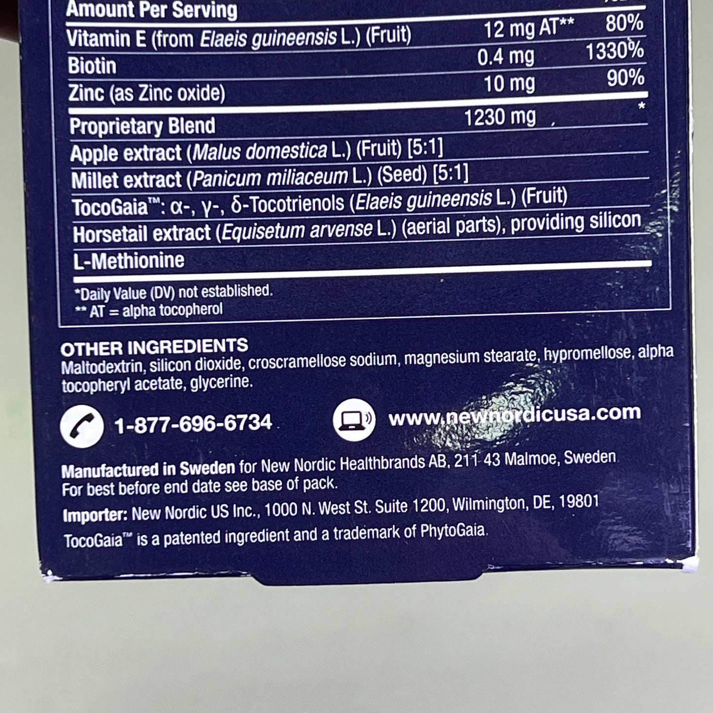 NEW NORDIC (60 TA BLETS) Hair Gro Healthy Grow/Nourishes Thinning Hair BB 05/27