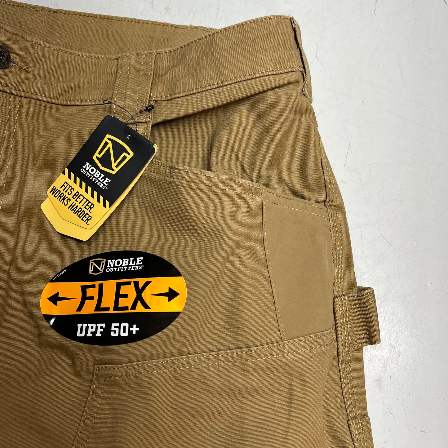 NOBLE OUTFITTERS Canvas Double Front Work Pant Men's Sz 38x30 Coyote 18452