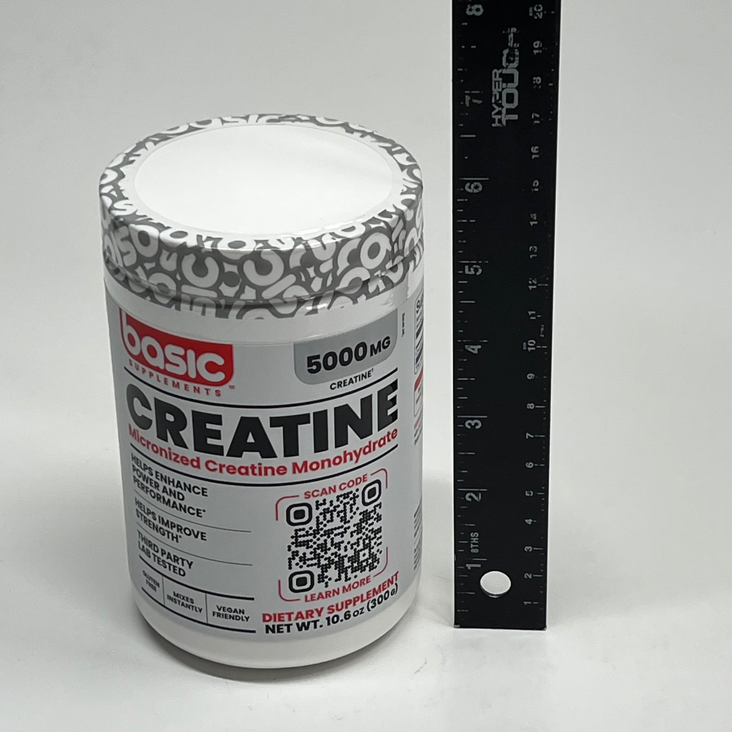 BASIC Creatine Monohydrate Increase Muscle Mass Unflavored 10.6oz BB 05/27