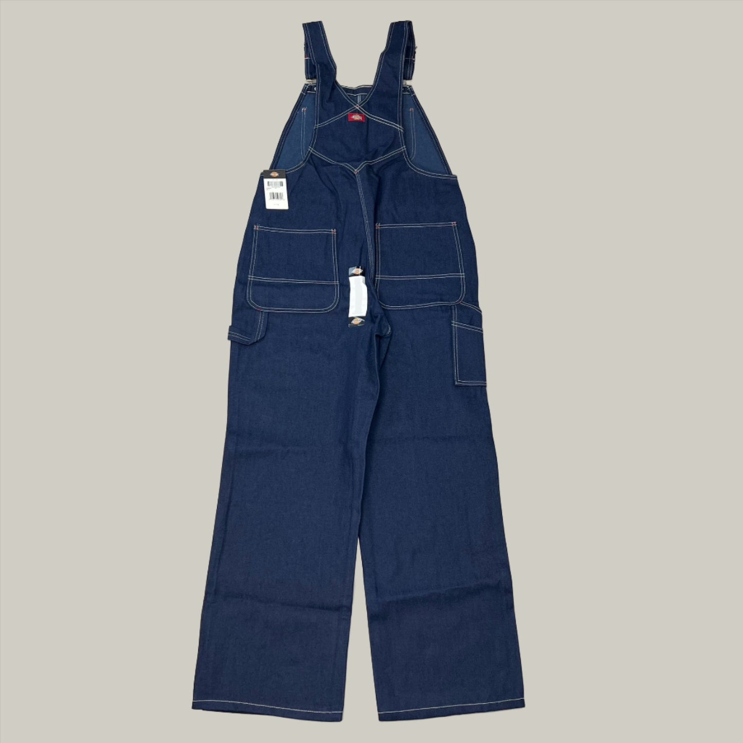 DICKIES Cotton BIB Overall Crossover High Back Mens Sz 34X30 Indigo Blue 83294NB