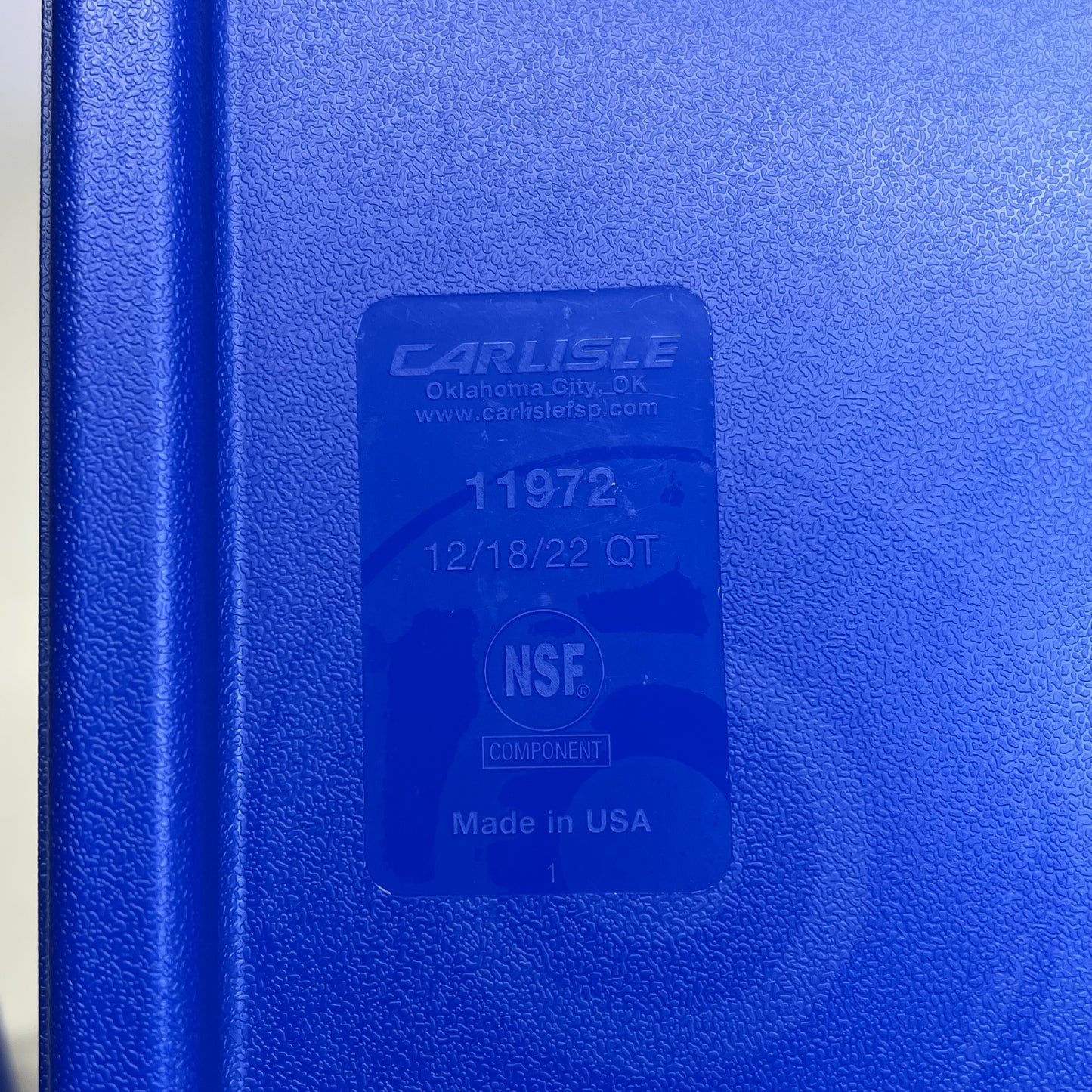 CARLISLE (12 PACK) Food Storage Lids  For 12 To 22 Qt Royal Blue 1197260
