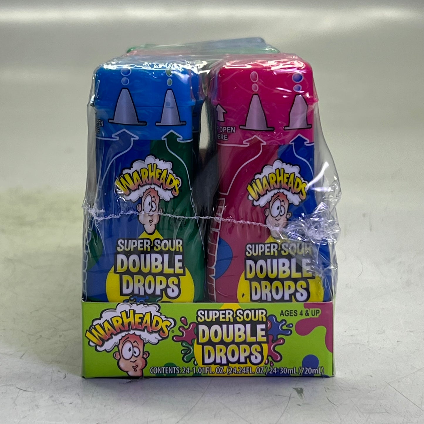 WARHEADS (24 PACK) Super Sour Double Drops 1.01 fl oz BB 05/27 22800