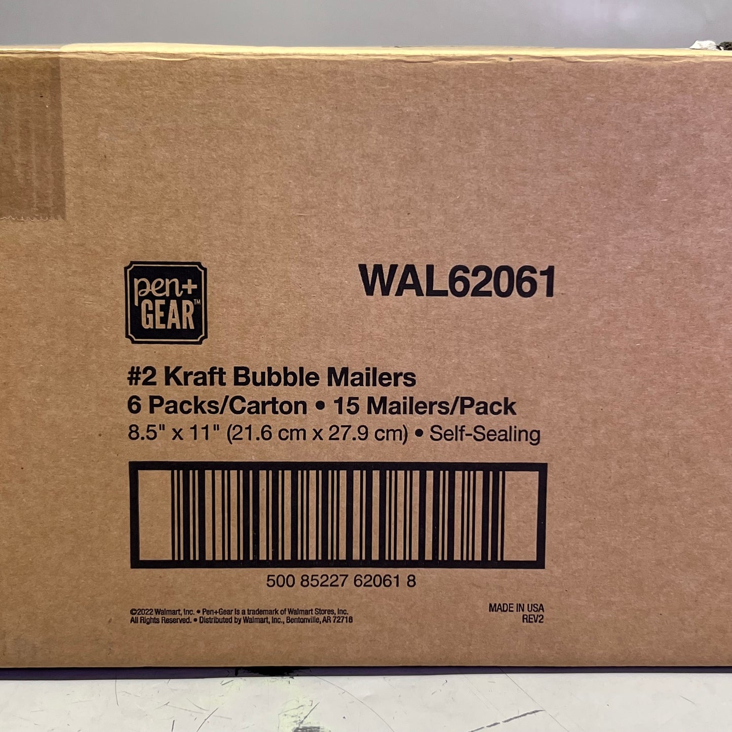 PEN+GEAR (90 Count) #2 Kraft Bubble Mailer 8.5" x 11" Yellow WAL62061