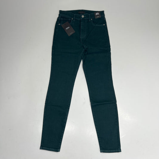 SILVER JEANS CO. Isbister High Rise Skinny Jeans Women's Sz 27/29 Emerald Green