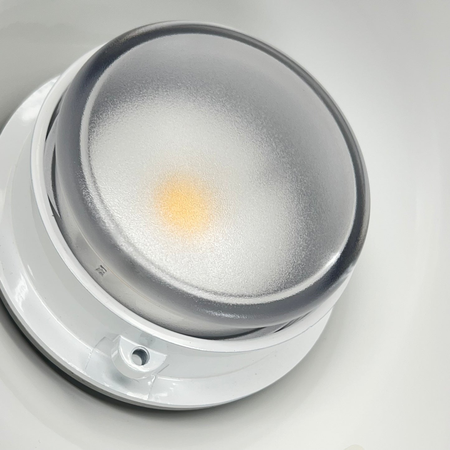 TROY LIGHTING Goose Neck Dome Angle Light Fixture / Hardware 24"x10" Matte White