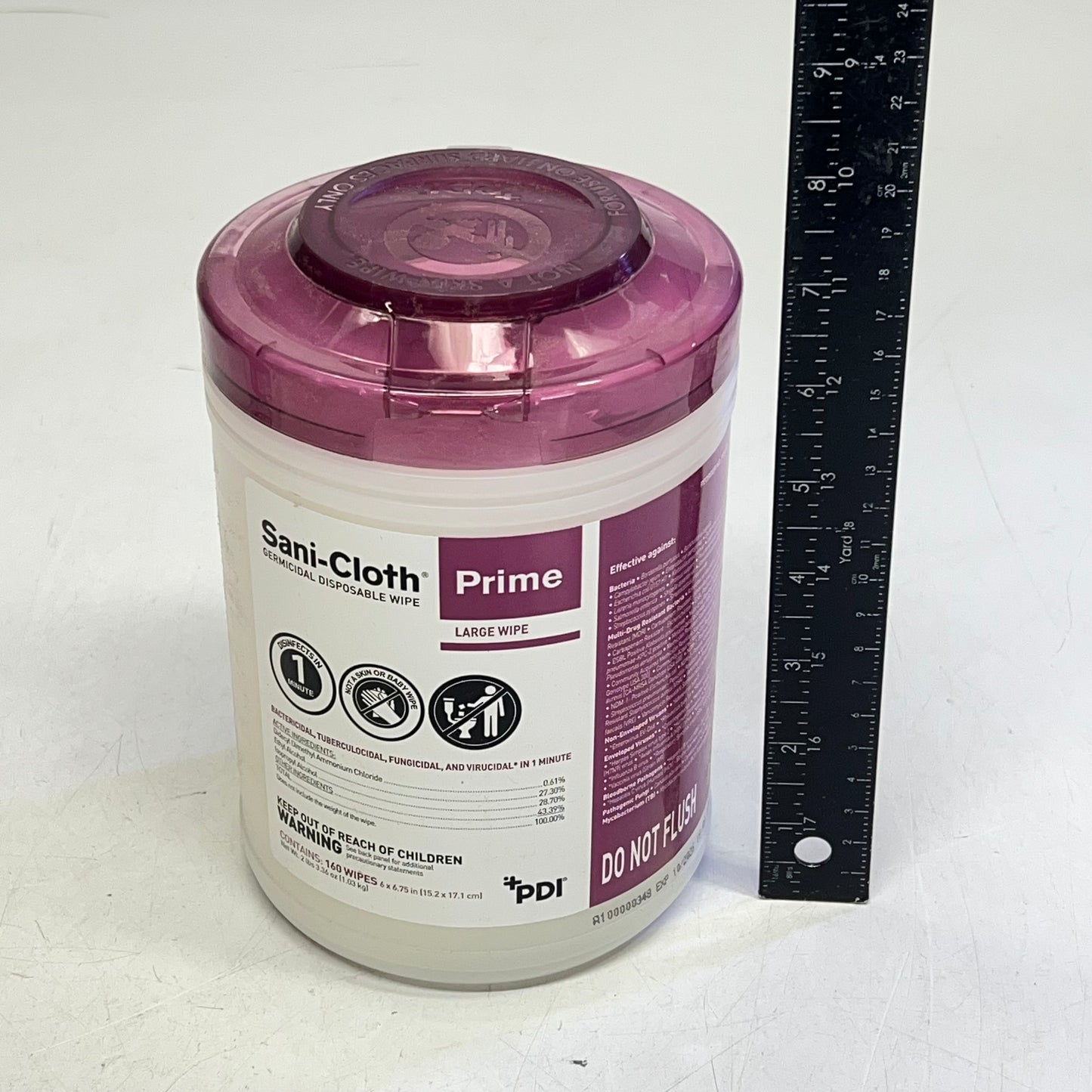 PDI (12 PACK, 160 EACH) Prime Sani-cloth Germicidal Disposable Wipe Lg BB 10/26