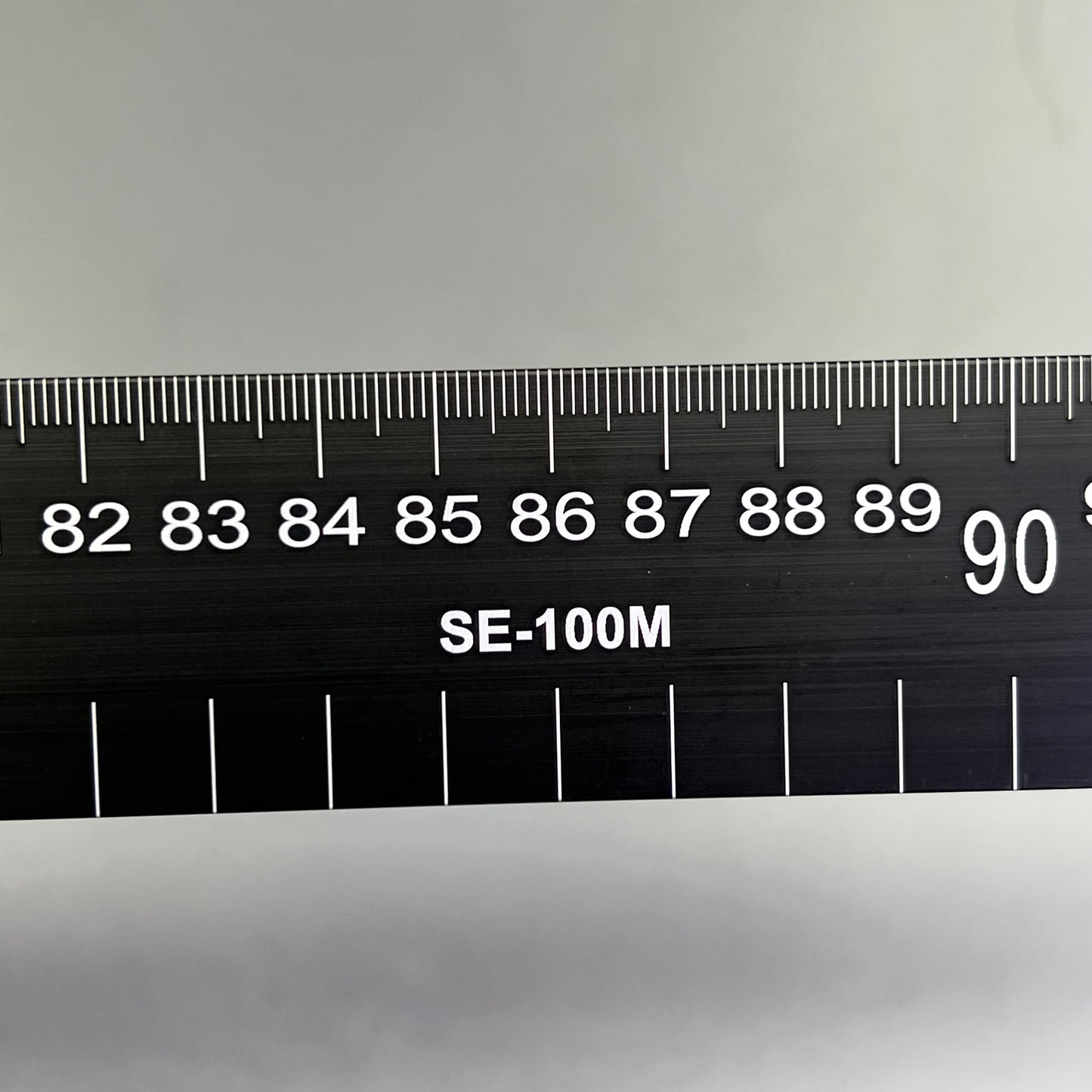 LANCE  Metal Bottom Edge Metric Ruler Dual Direction Marking 100cm Black
