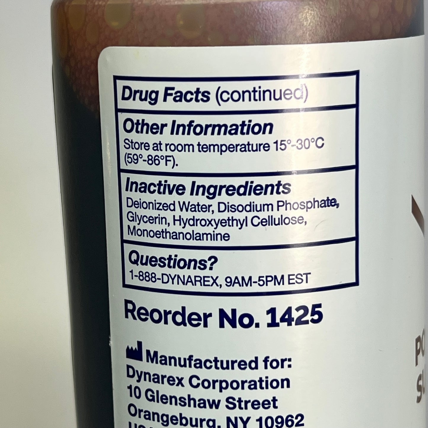 ZA@ DYNAREX (3 PACK) Povidone Iodine Surgical Scrub Solution 16 fl oz Brown 1425 A