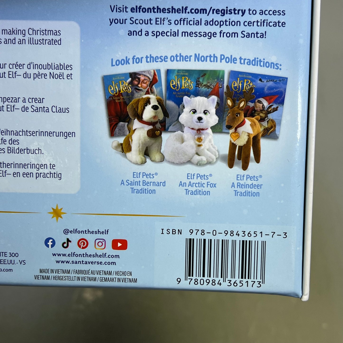 ZA@ SANTAVERSE The Elf On The Shelf Doll & Hardback Book A Christmas Tradition (As-Is)