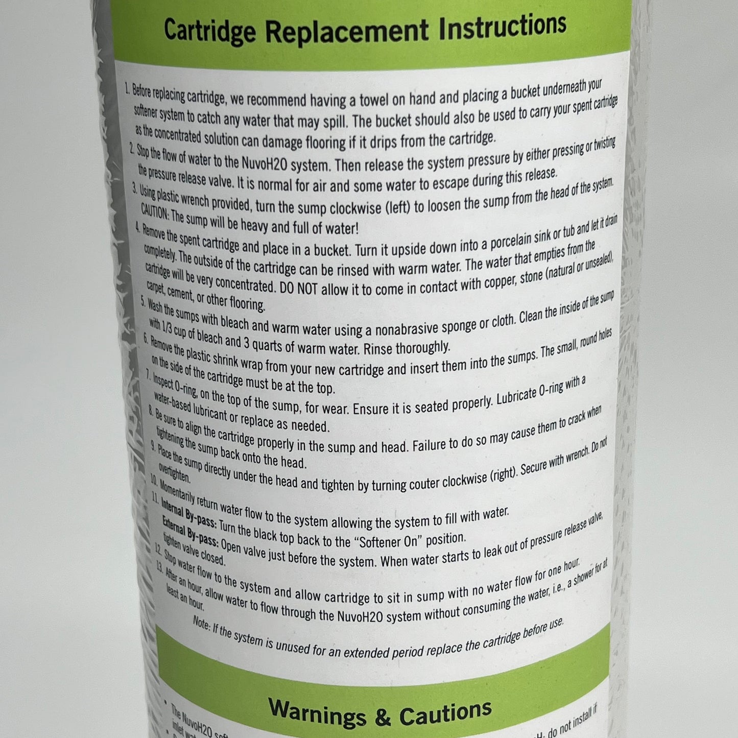 NUVO H2O Manor Duo Replacement Cartridge Approx. 50,000 Gal or 6 Mo 711153