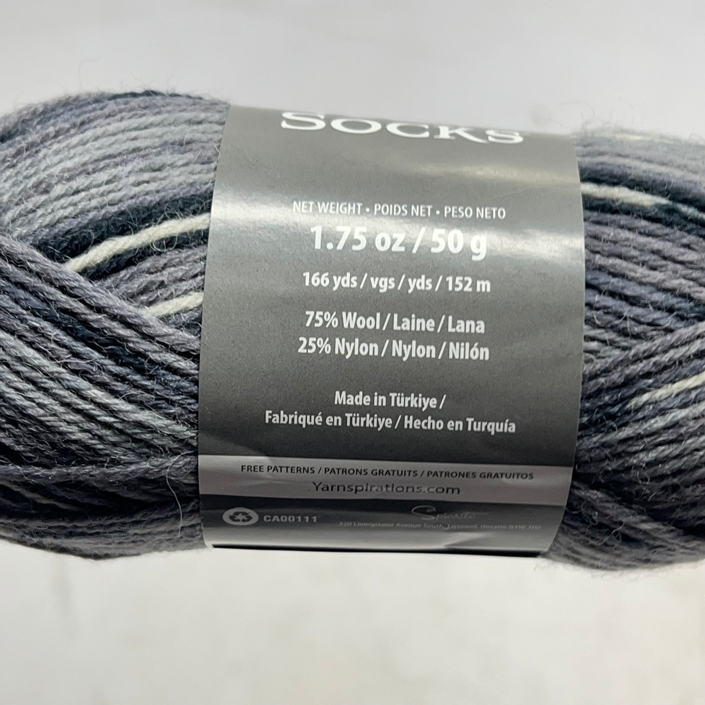 PATONS (3 PACK) Kroy Socks Yarn For Garments & More 166 Yds Tourmaline Stripes