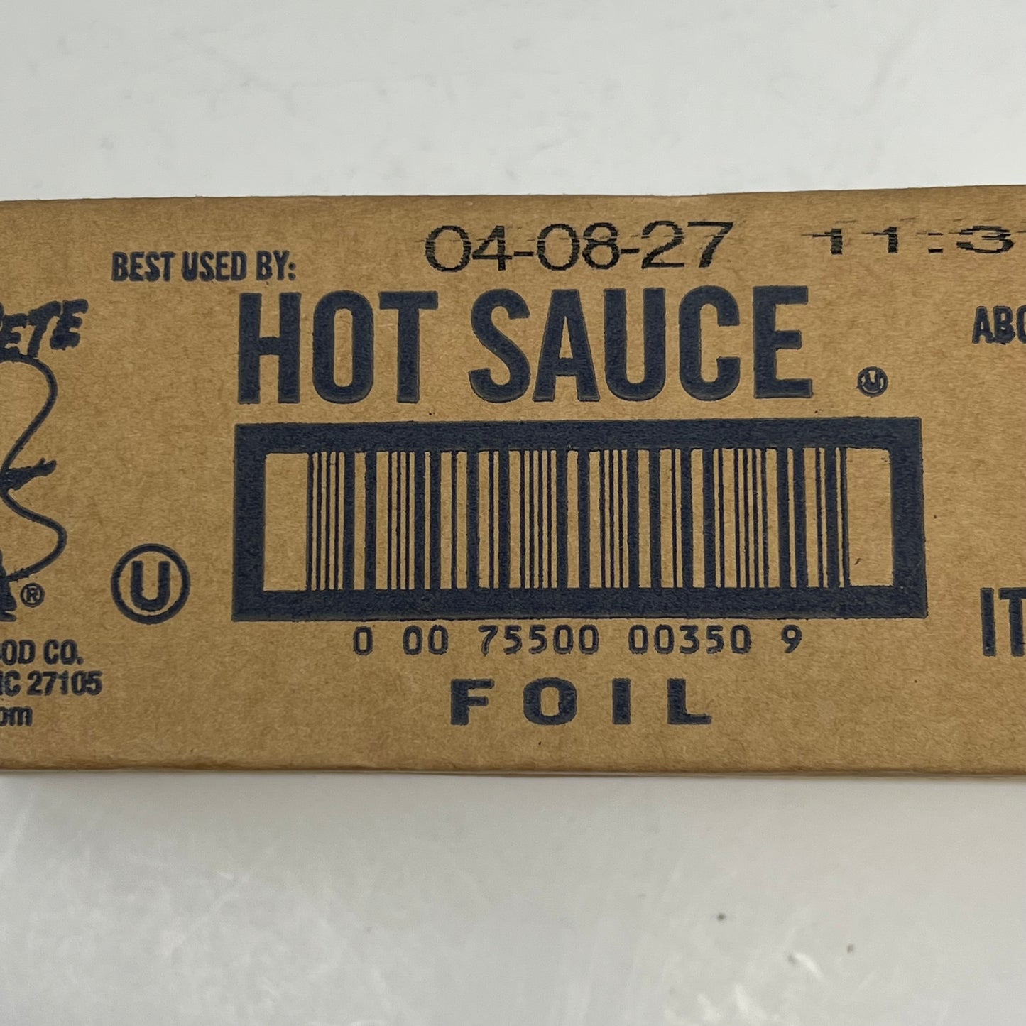 ZA@ TEXAS PETE (200 PACK) Individually Wrapped Hot Sauce Packets  7g Each BB 04/27