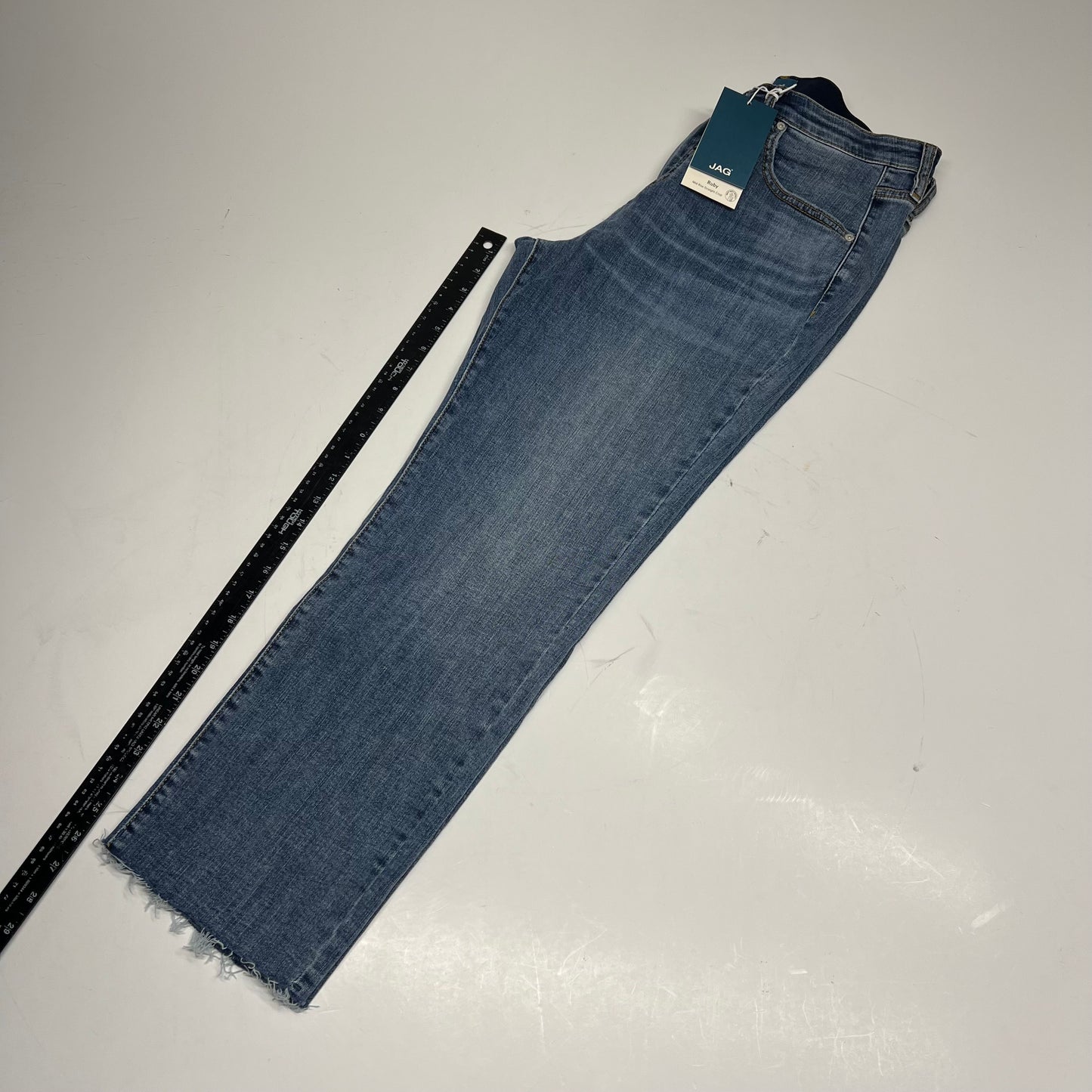 JAG Ruby Mid Rise Straight Crop Jeans Women's Sz 16/26 Ocean Front J2877SCV321