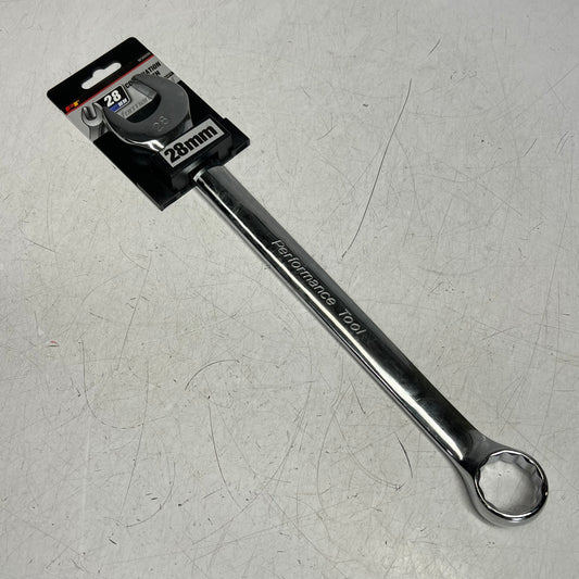 PERFORMANCE TOOLS Combination Wrench Corrosion Resistant 28mm Chrome W30028