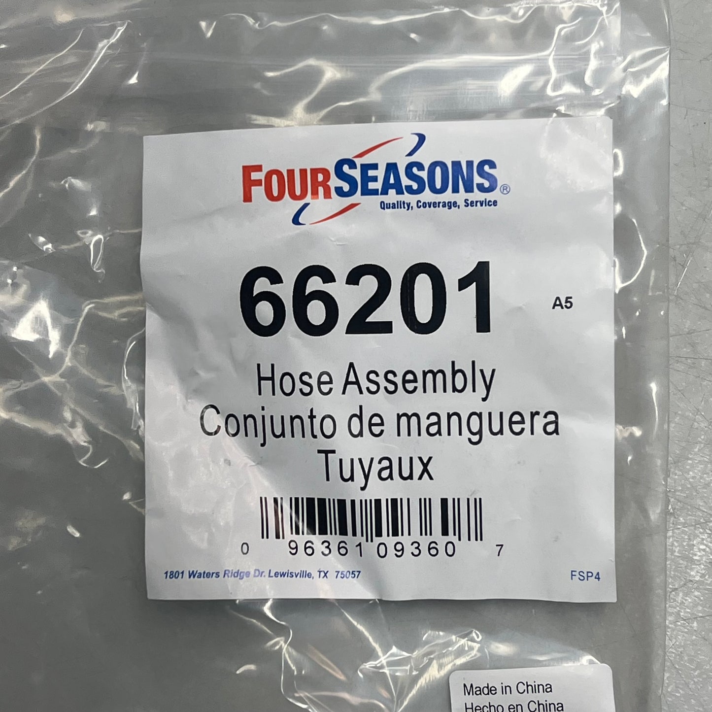 FOUR SEASONS A/C Refrigerant Hose Assey For GMC, Sierra & Chevrolet Models 66201