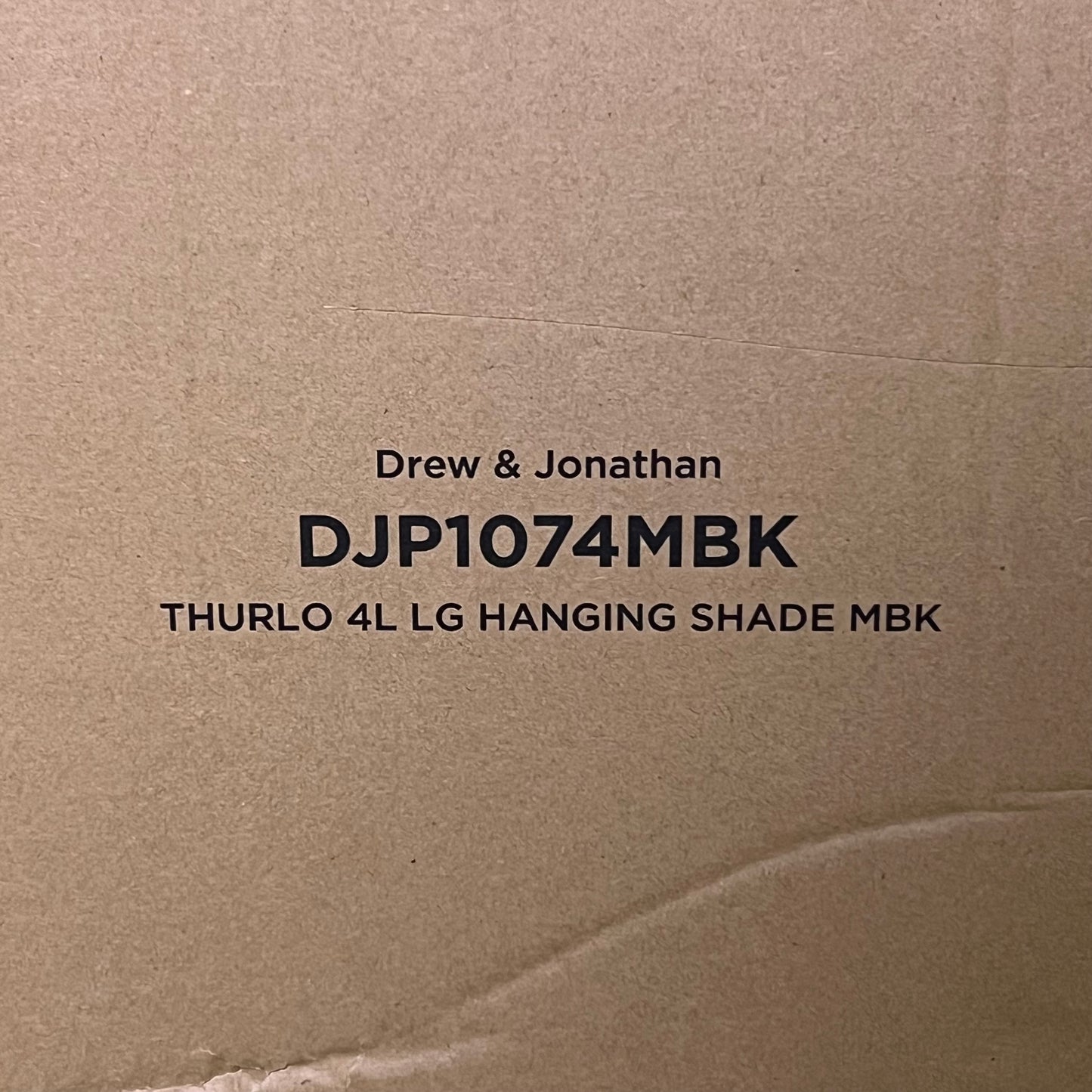 ZA@ VISUAL COMFORT & CO. DREW & JONATHAN Thurlo 4L LG Hanging Shade MBK DJP1074MBK