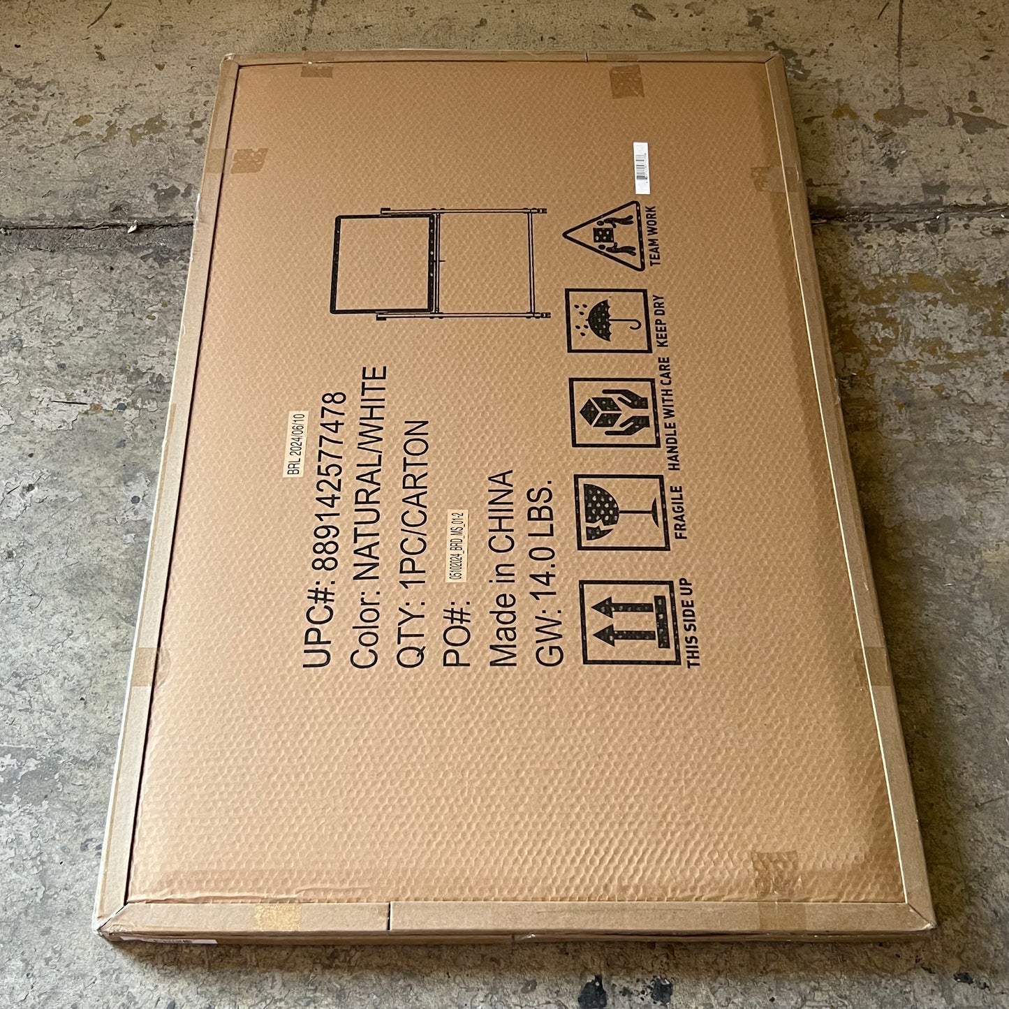 BELNICK (2 Boxes) Mobile Dry Erase Board Sz 50"W x 34"H White