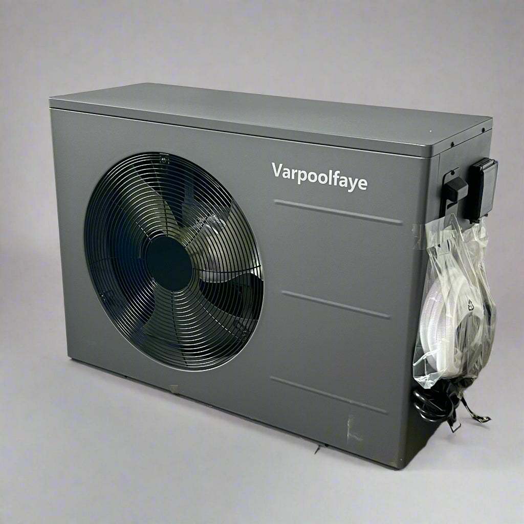 VARPOOLFAYE Air-Source Swimming Pool Heat Pump, Dark Grey KSPF-010L1UR1A2