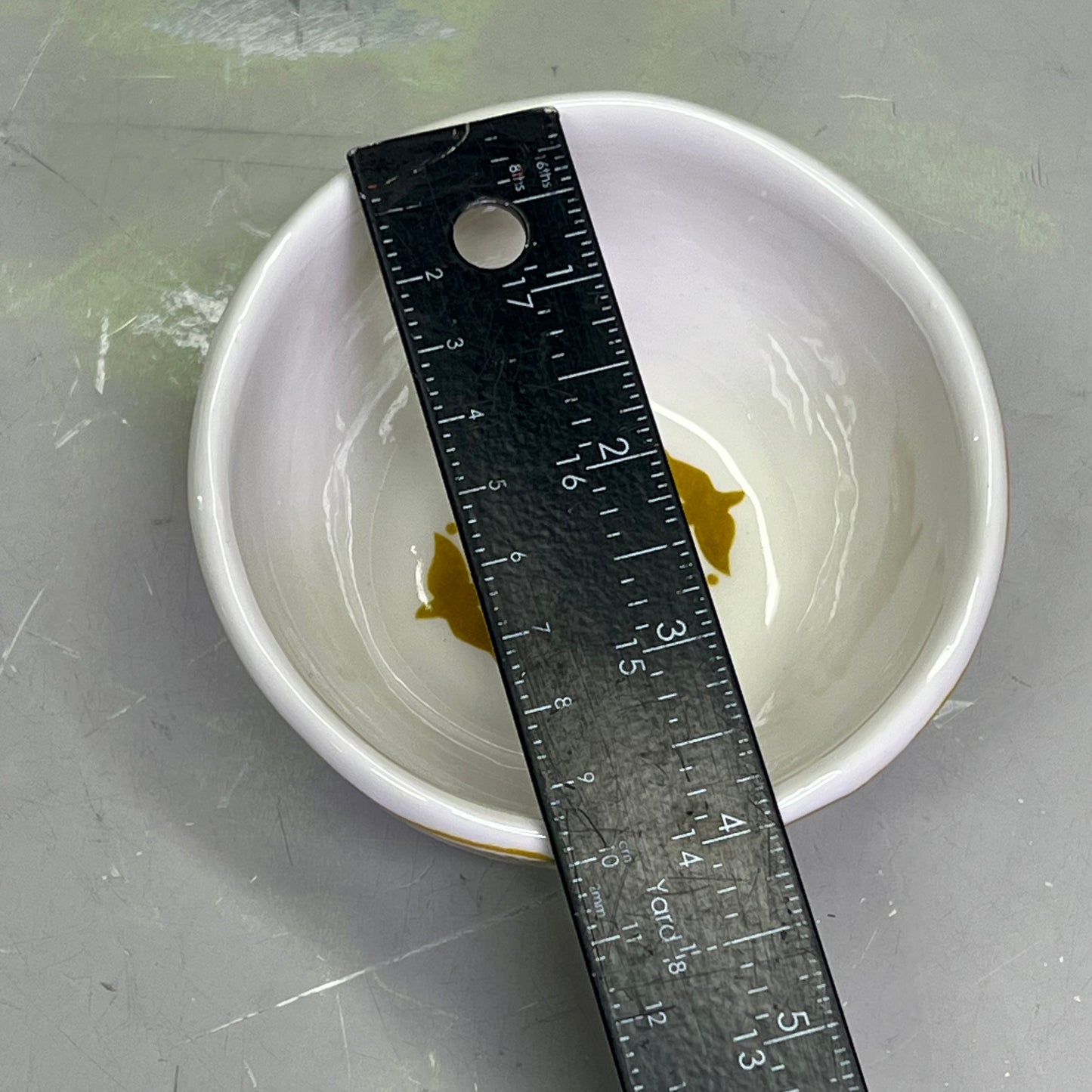 CREATIVE CO-OP (4 PACK) Stoneware Bowl W/ Tile Pattern 4 Styles 4"x2" DG0496A