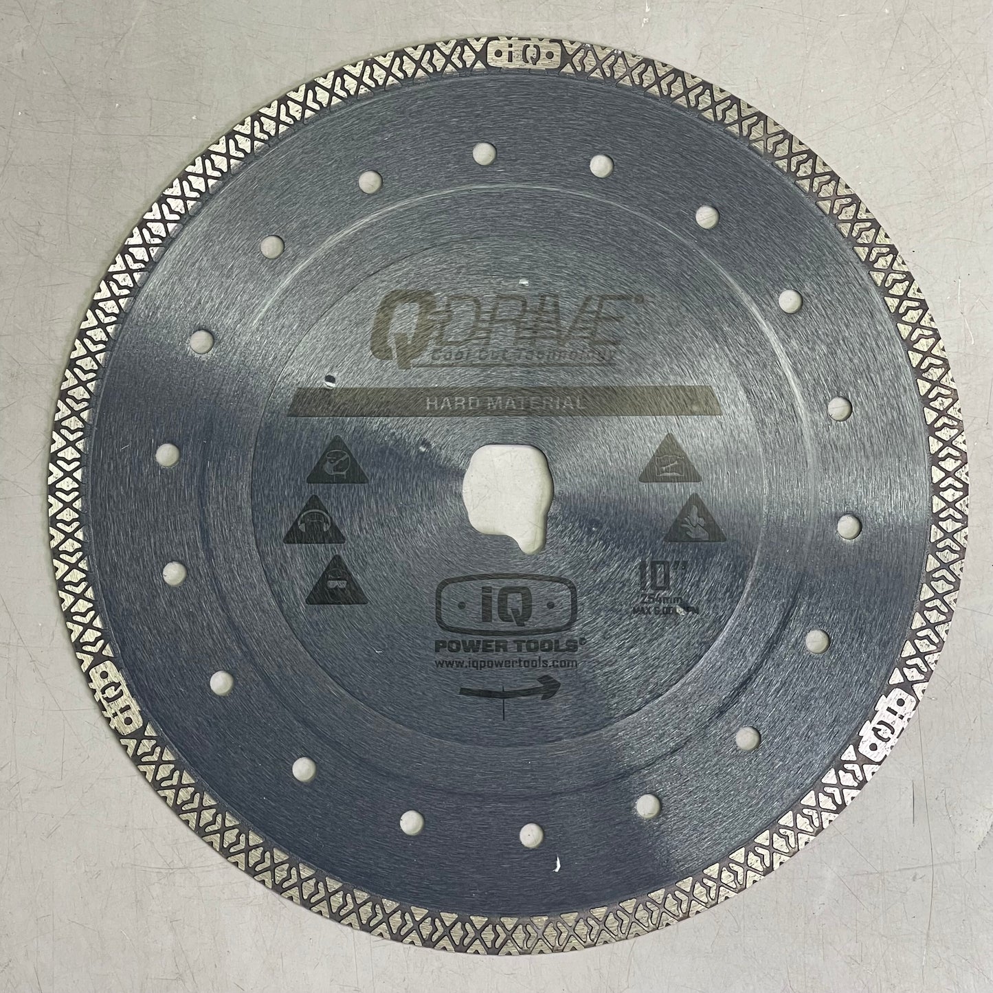 IQ POWER TOOLS Q-Drive Arbor Hard Material Blade For IQTS244 10" T10-060P-QD-HM